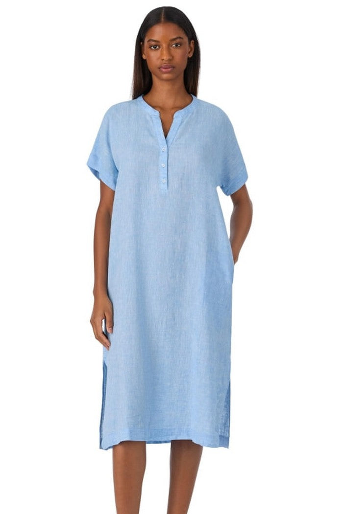 Лляна сорочка YI10054 422 chambray