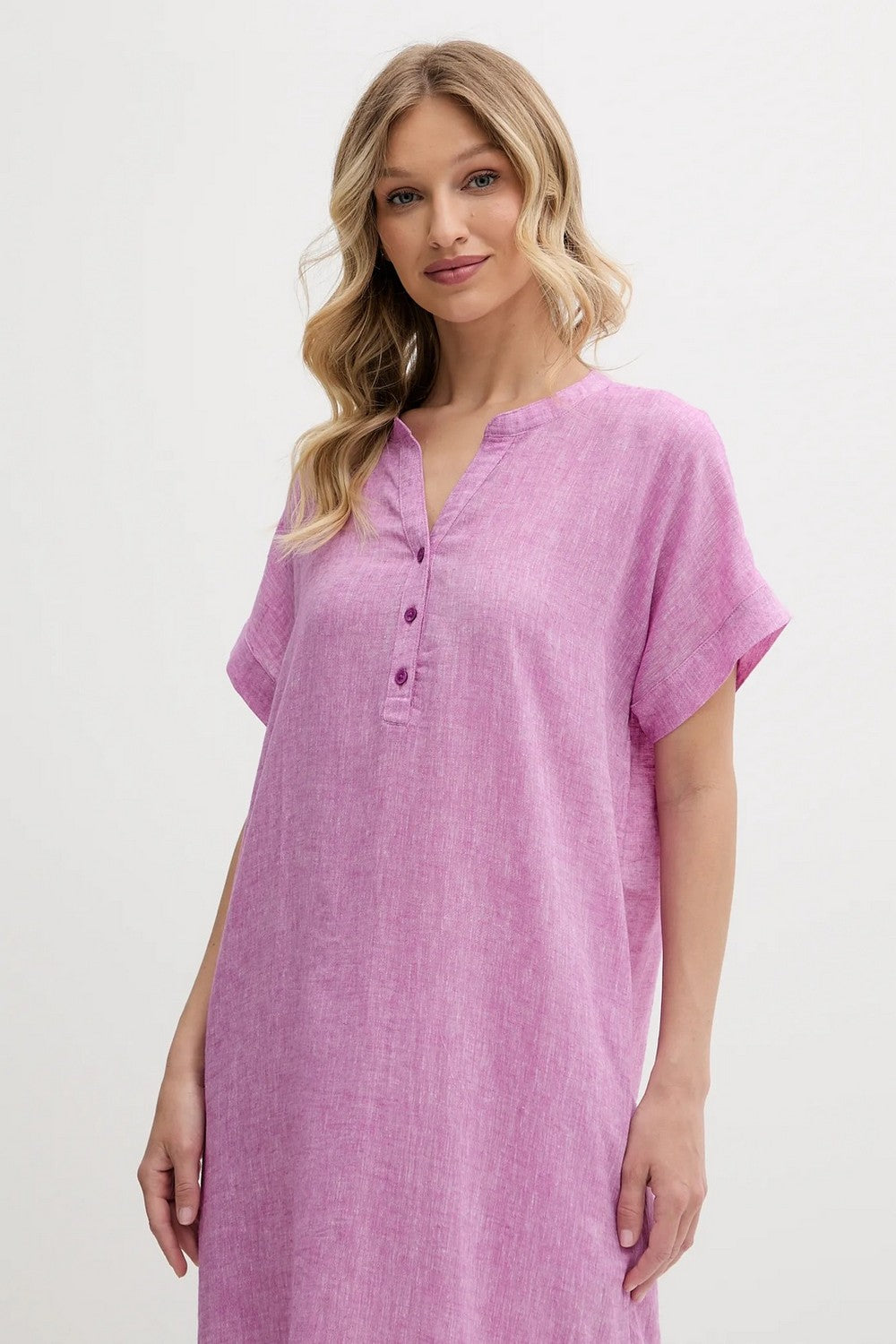 Льняная сорочка YI10054 500 purple