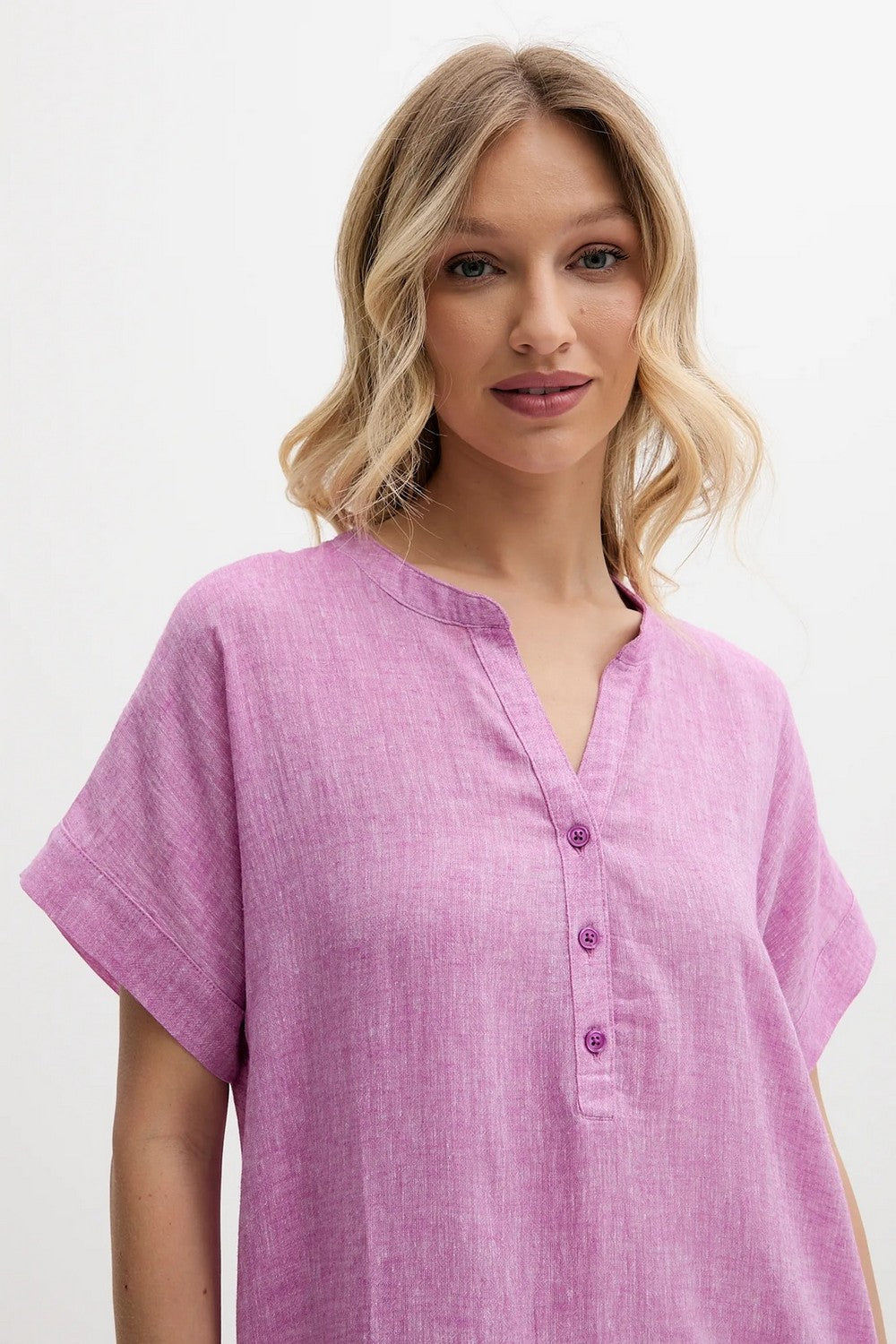 Льняная сорочка YI10054 500 purple