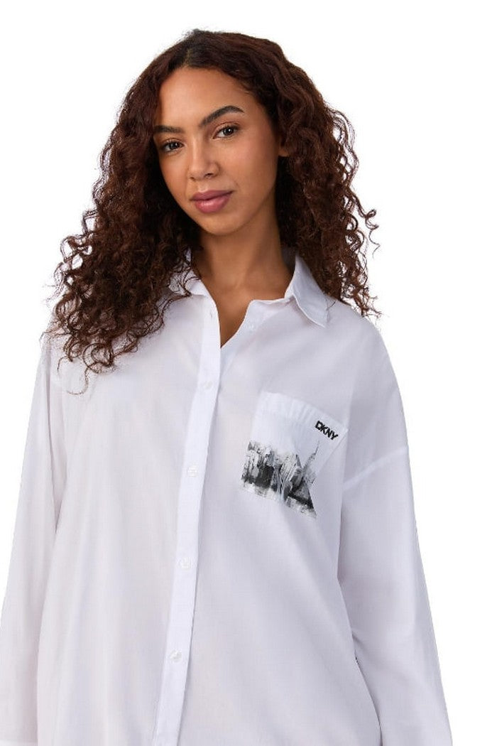 Хлопковая рубашка YI30048 100 white