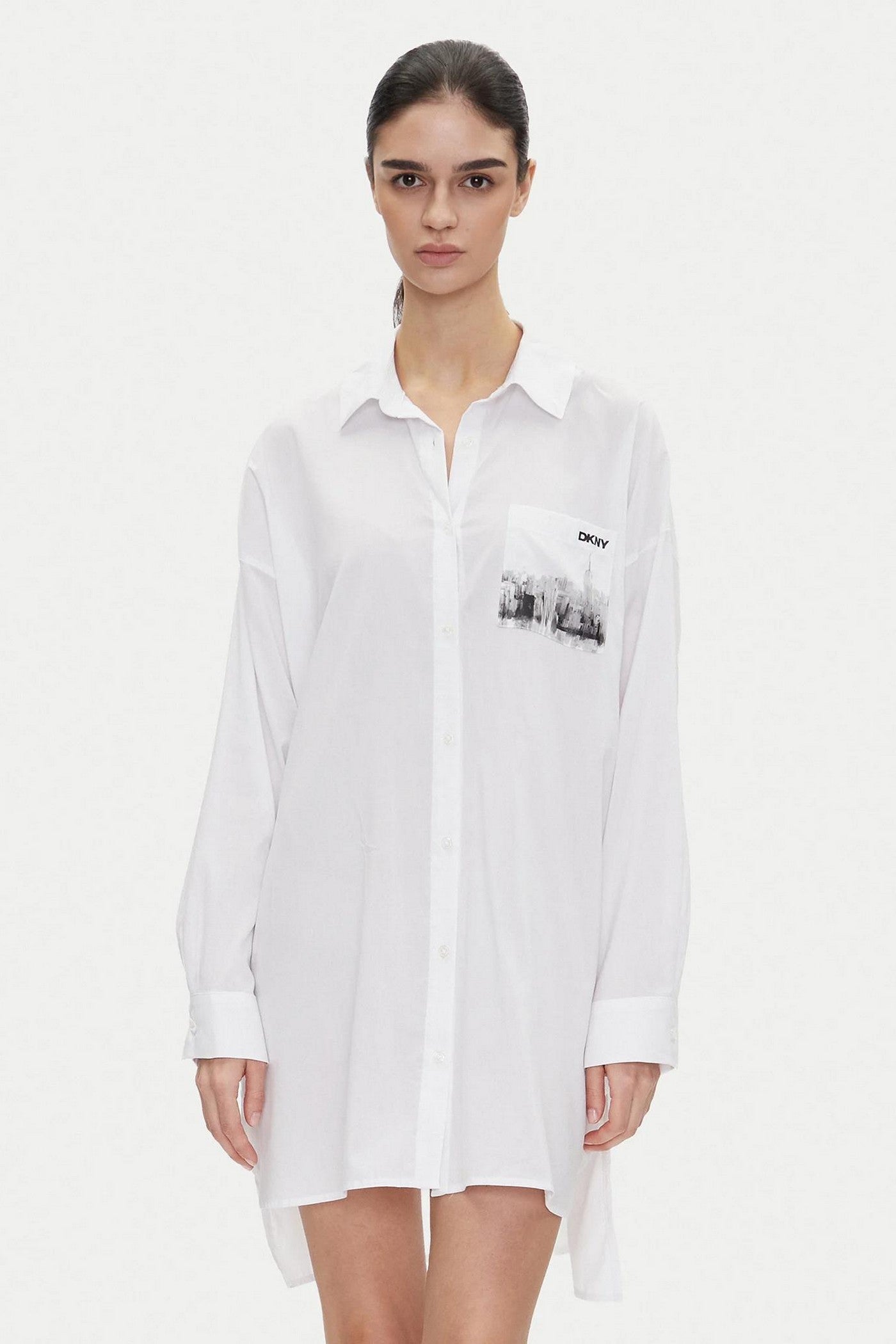 Хлопковая рубашка YI30048 100 white