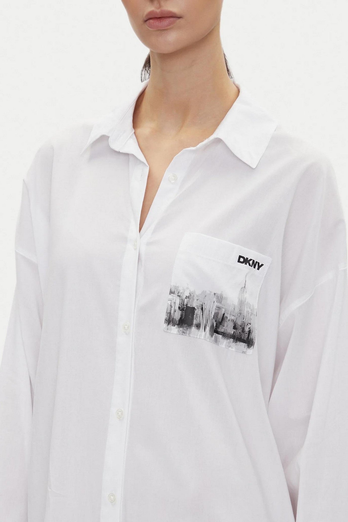 Хлопковая рубашка YI30048 100 white