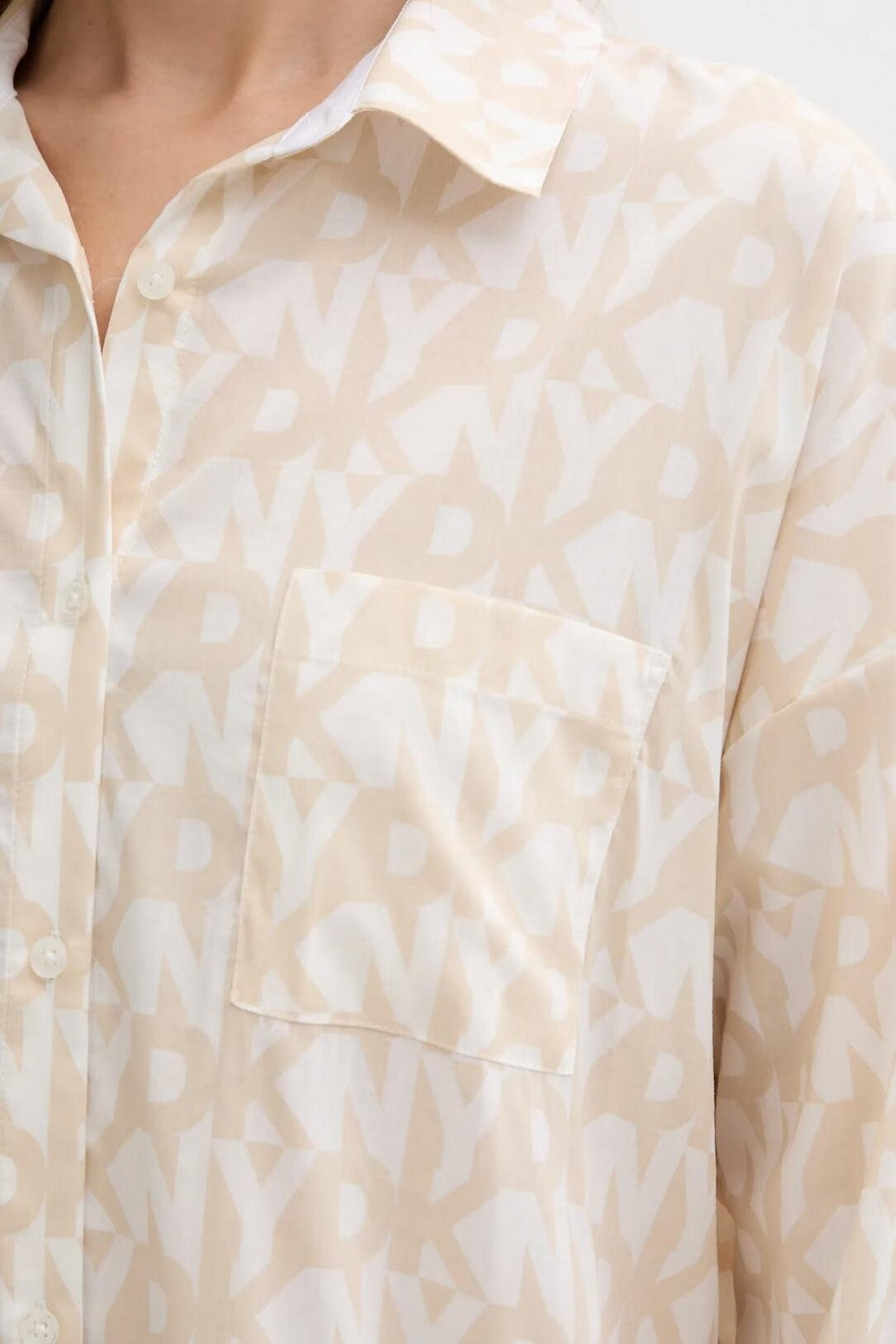 Хлопковая рубашка YI30048 252 oatmeal