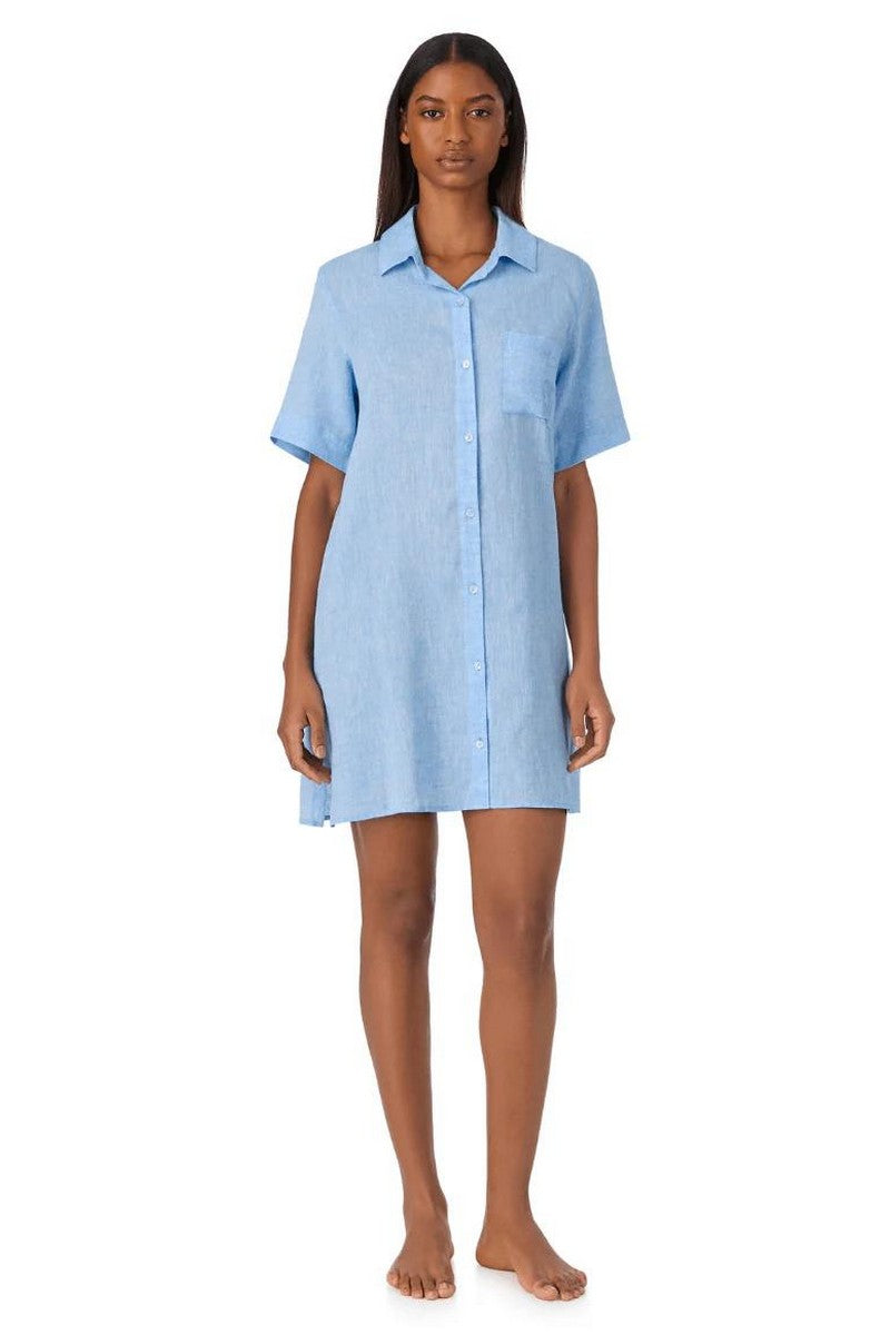 Льняная сорочка YI30054 422 chambray