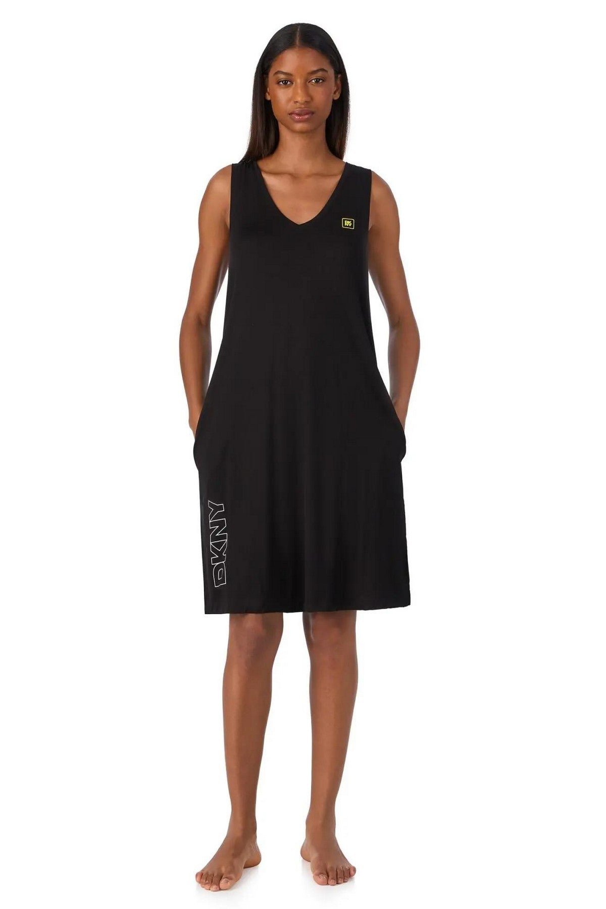 Сорочка з віскози YI60051 007 black logo