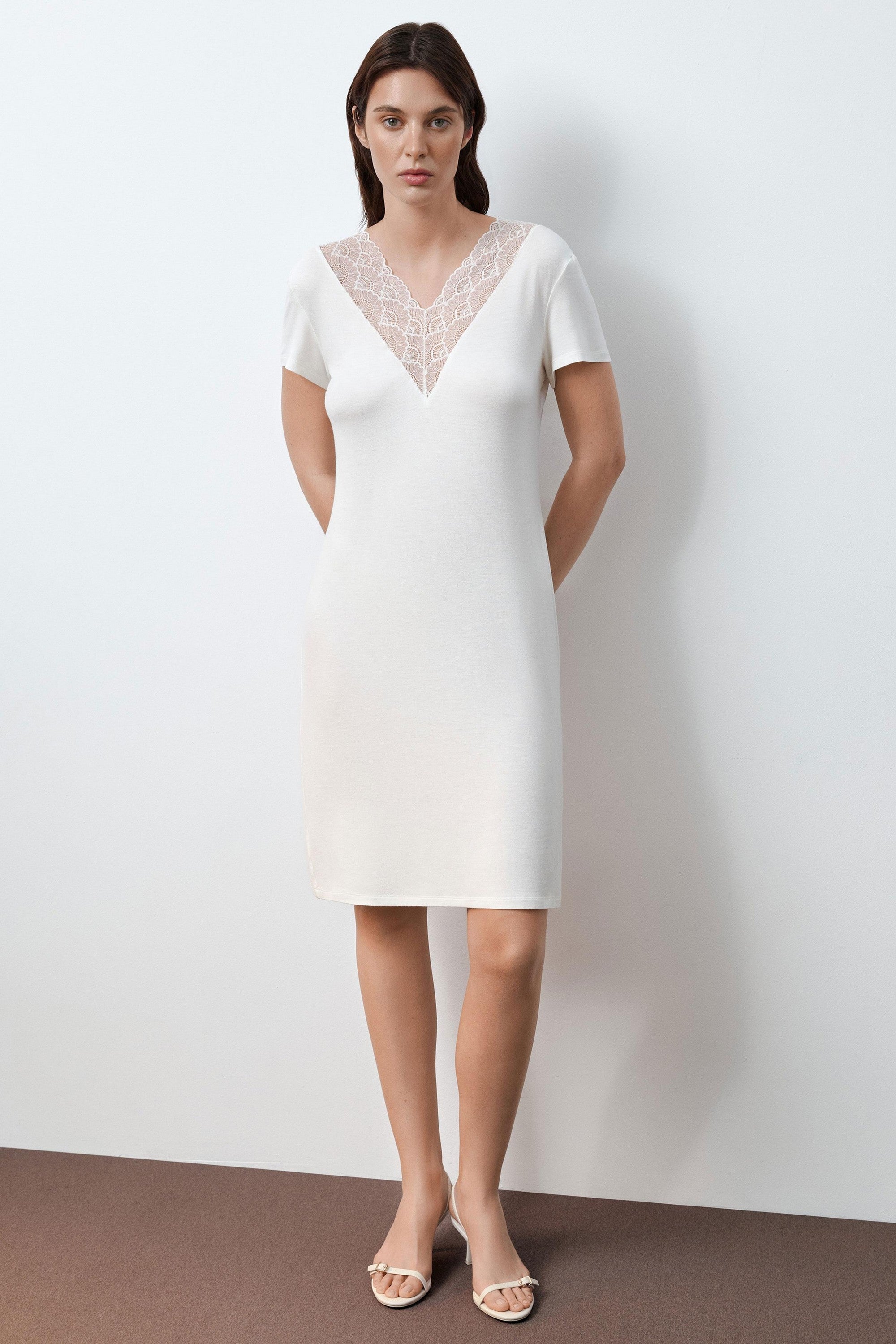 Ночная сорочка из бамбука 02100 ivory