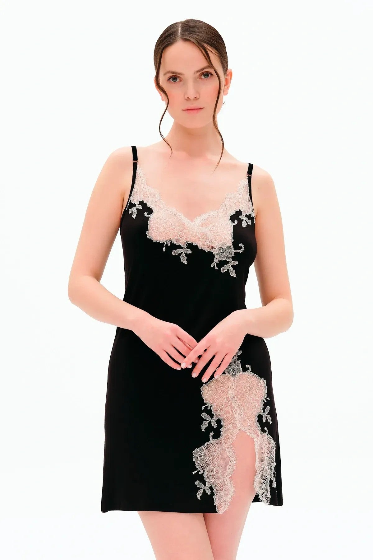 Ночная сорочка из бамбука 03162O black