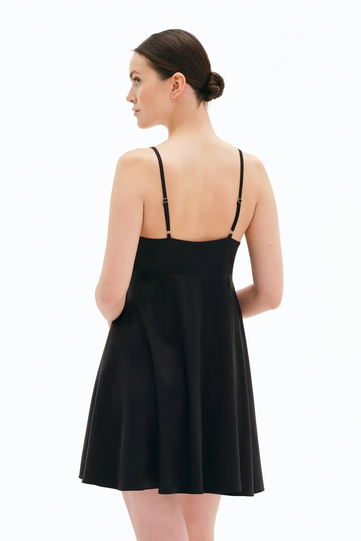 Сорочка з шовксатину S03199 black