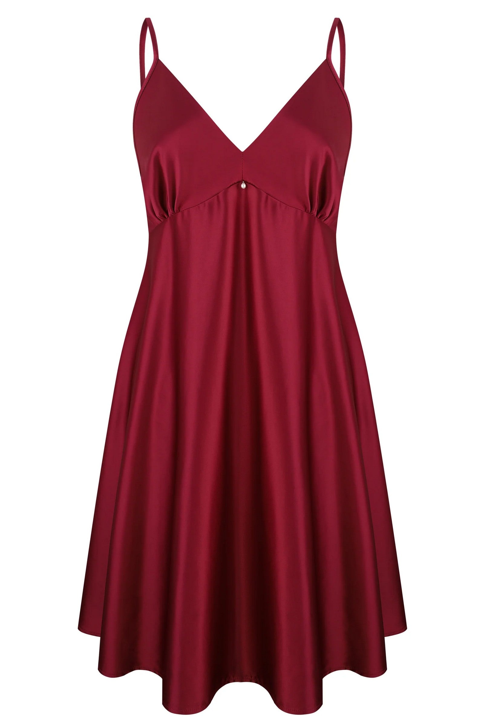 Сорочка изшелксатина S03199 bordo