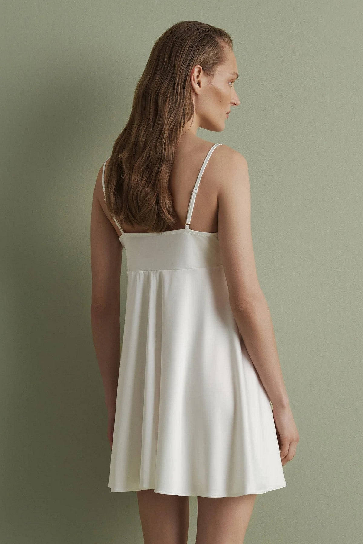 Сорочка из шелксатина S03199 white