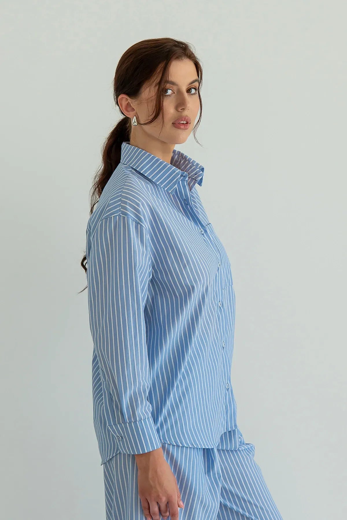 Хлопковая рубашка Blue HL0058-04-60