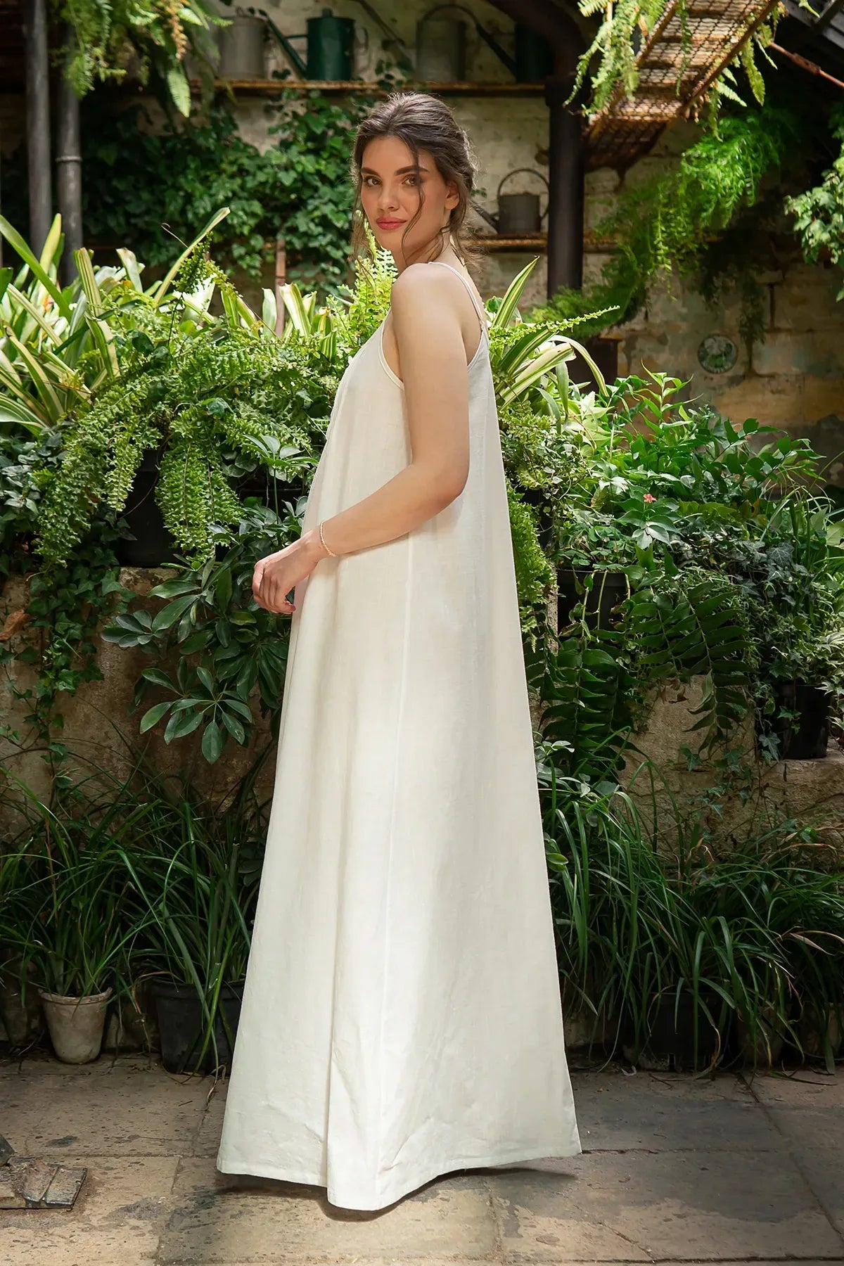 Льняная сорочка Evelyn LN0074-02-02