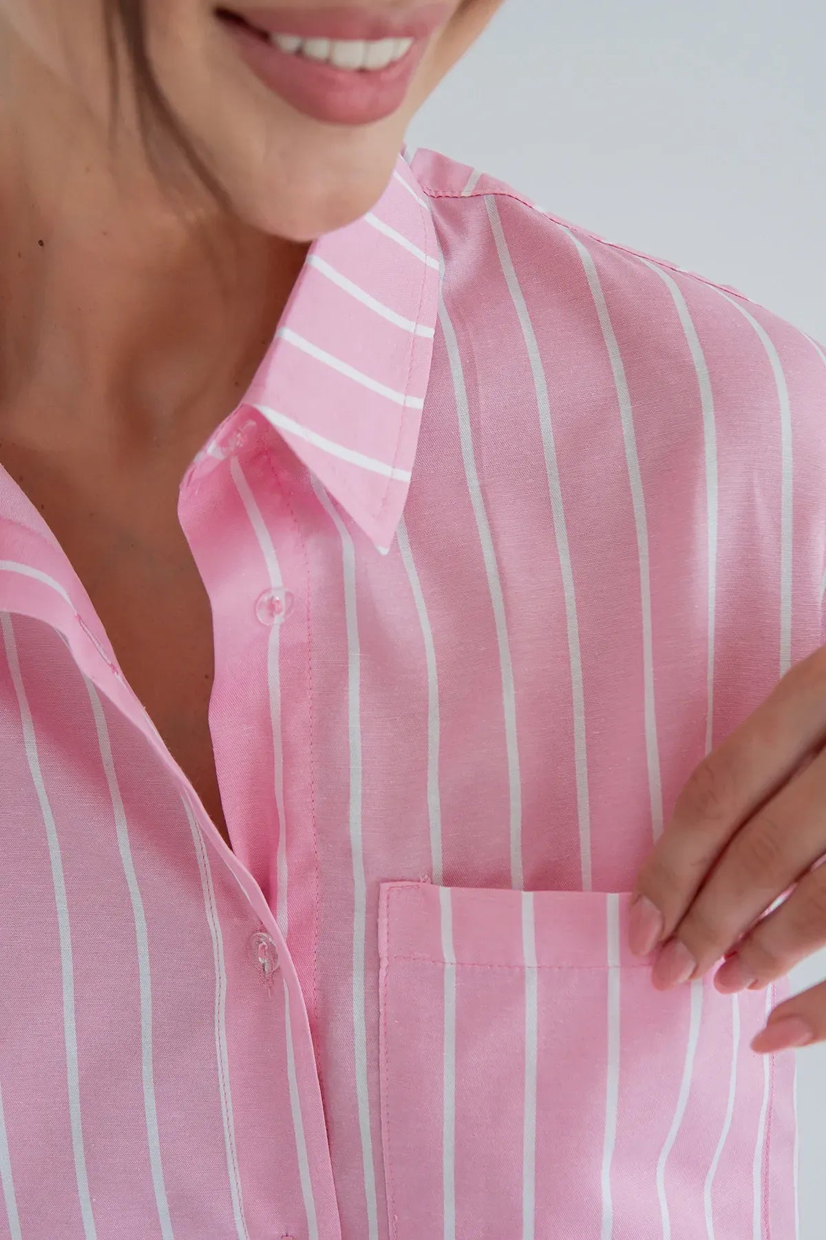 Хлопковая рубашка Rose HL0058-11-60