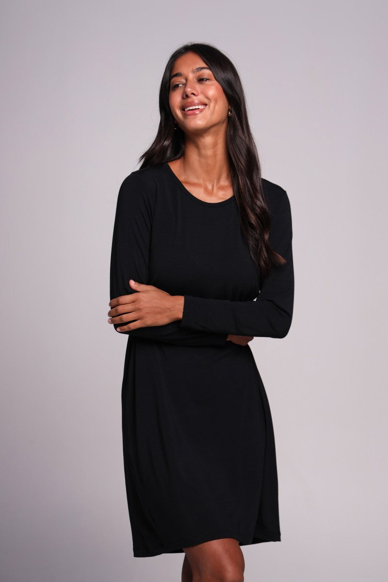 Сорочка из микромодала 25117 black