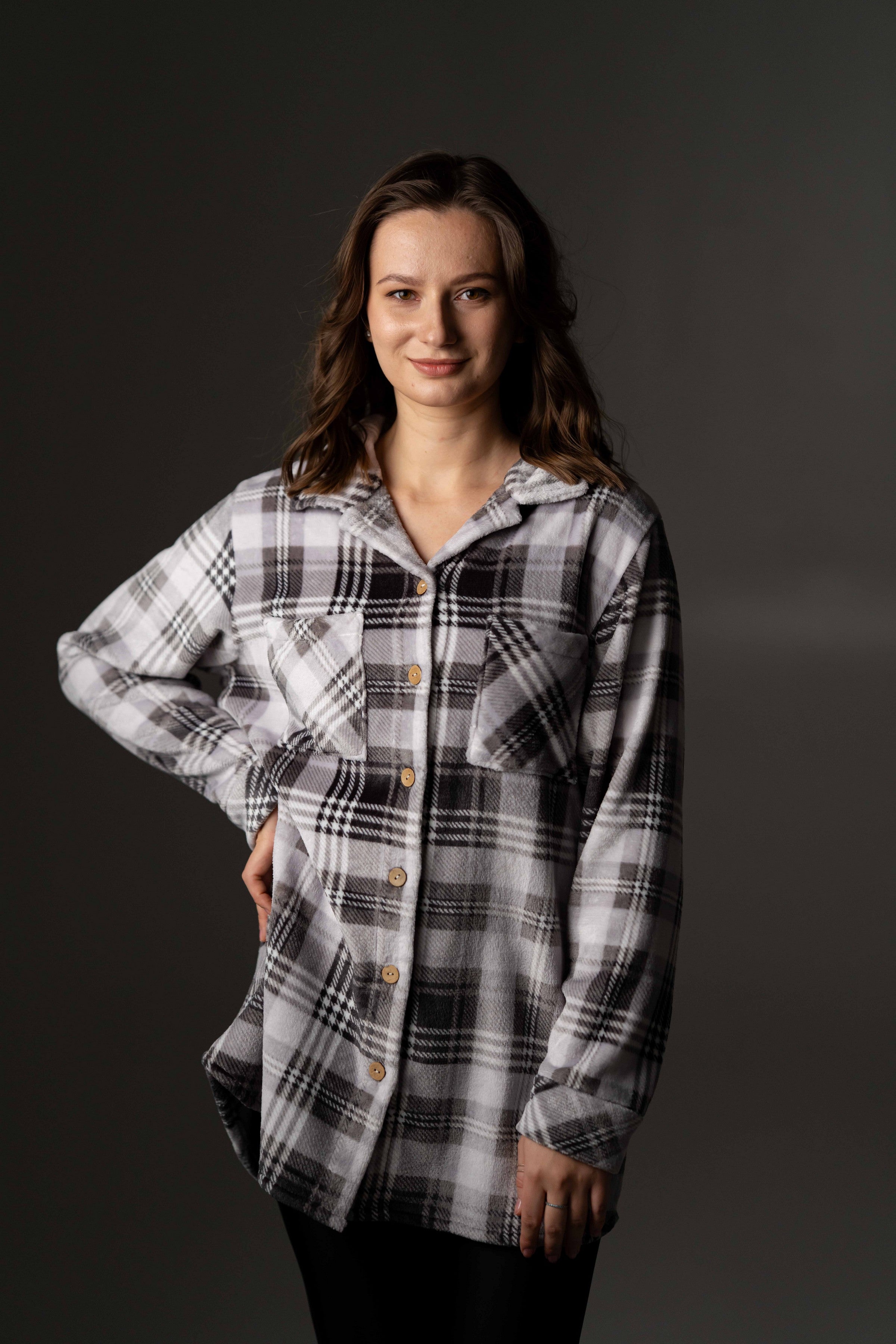 Рубашка из велсофта 25134