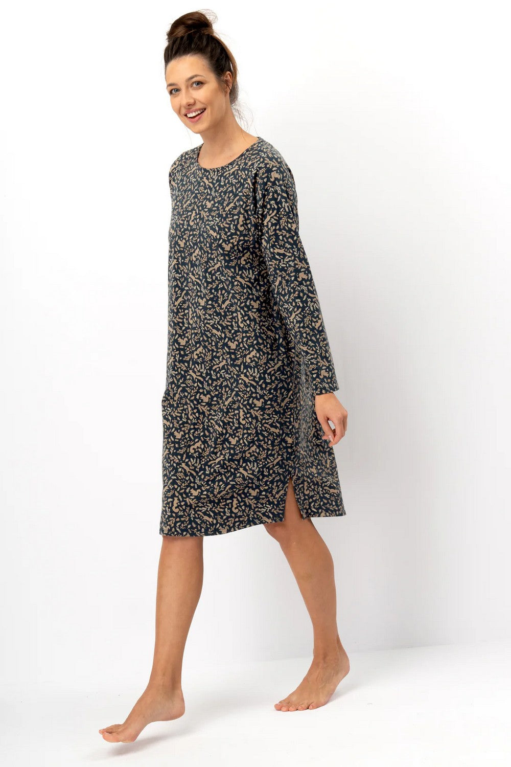 Хлопковая сорочка LND 707 blue