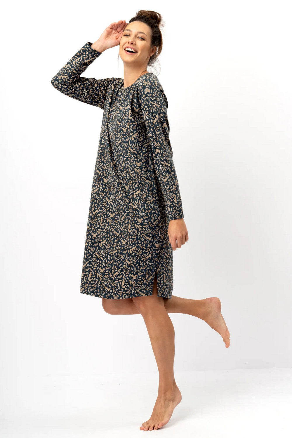 Хлопковая сорочка LND 707 blue