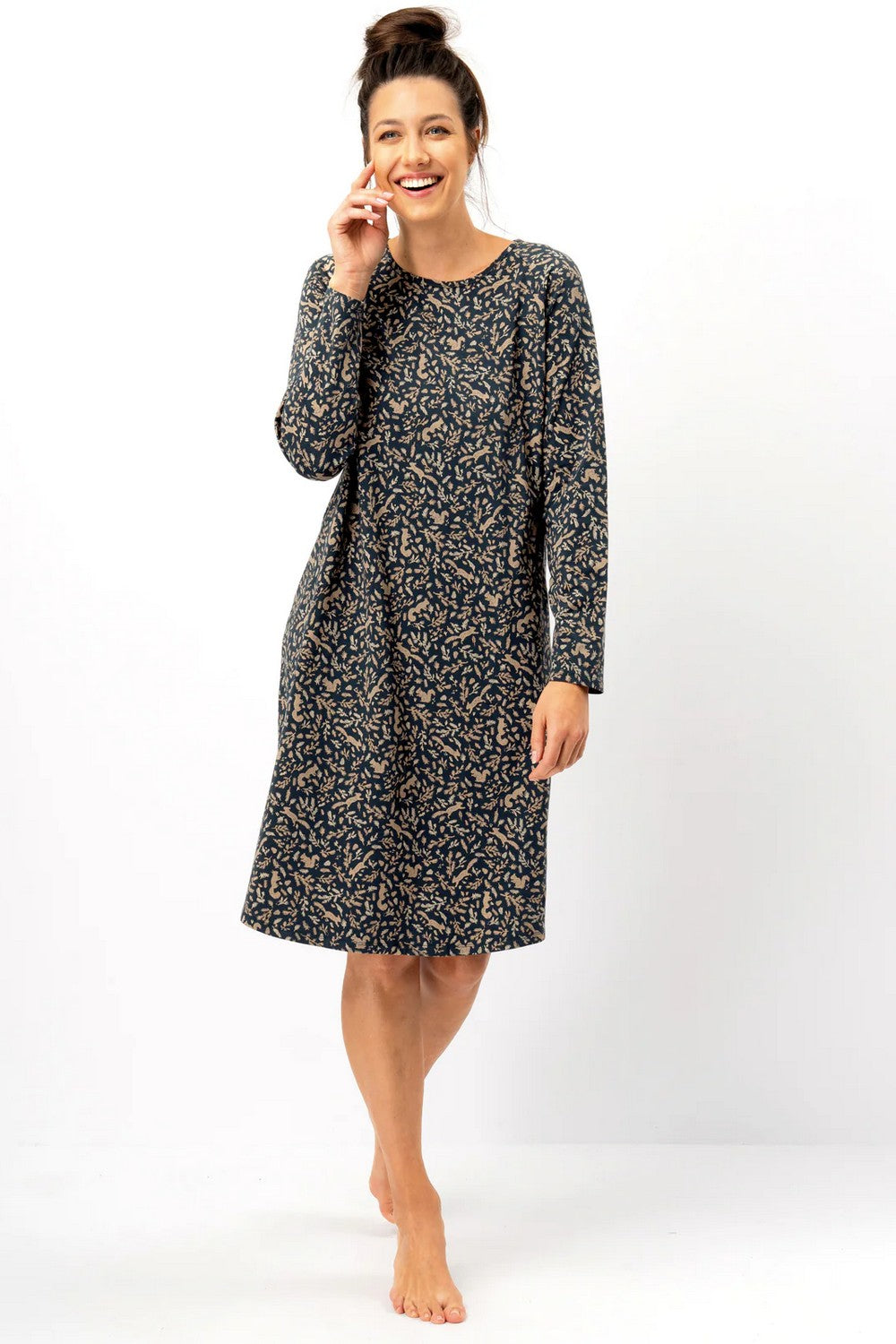 Хлопковая сорочка LND 707 blue