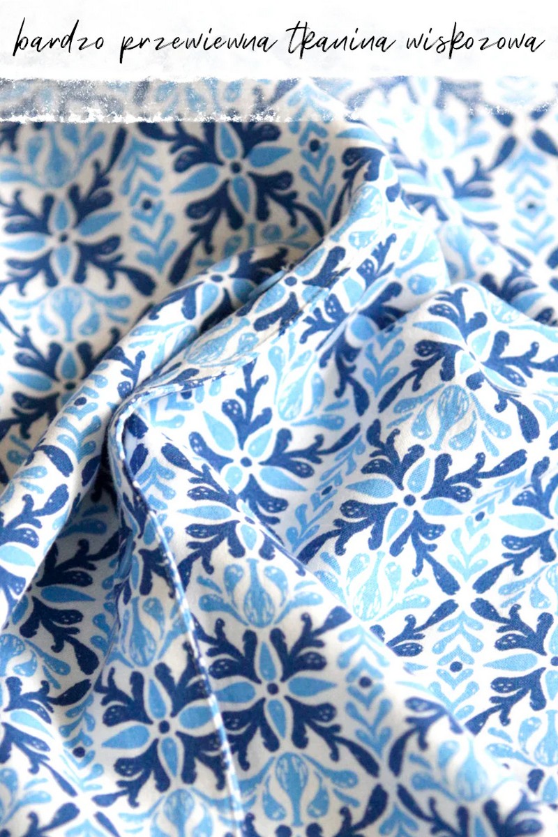 Платье-рубашка из вискозы LND 721 blue