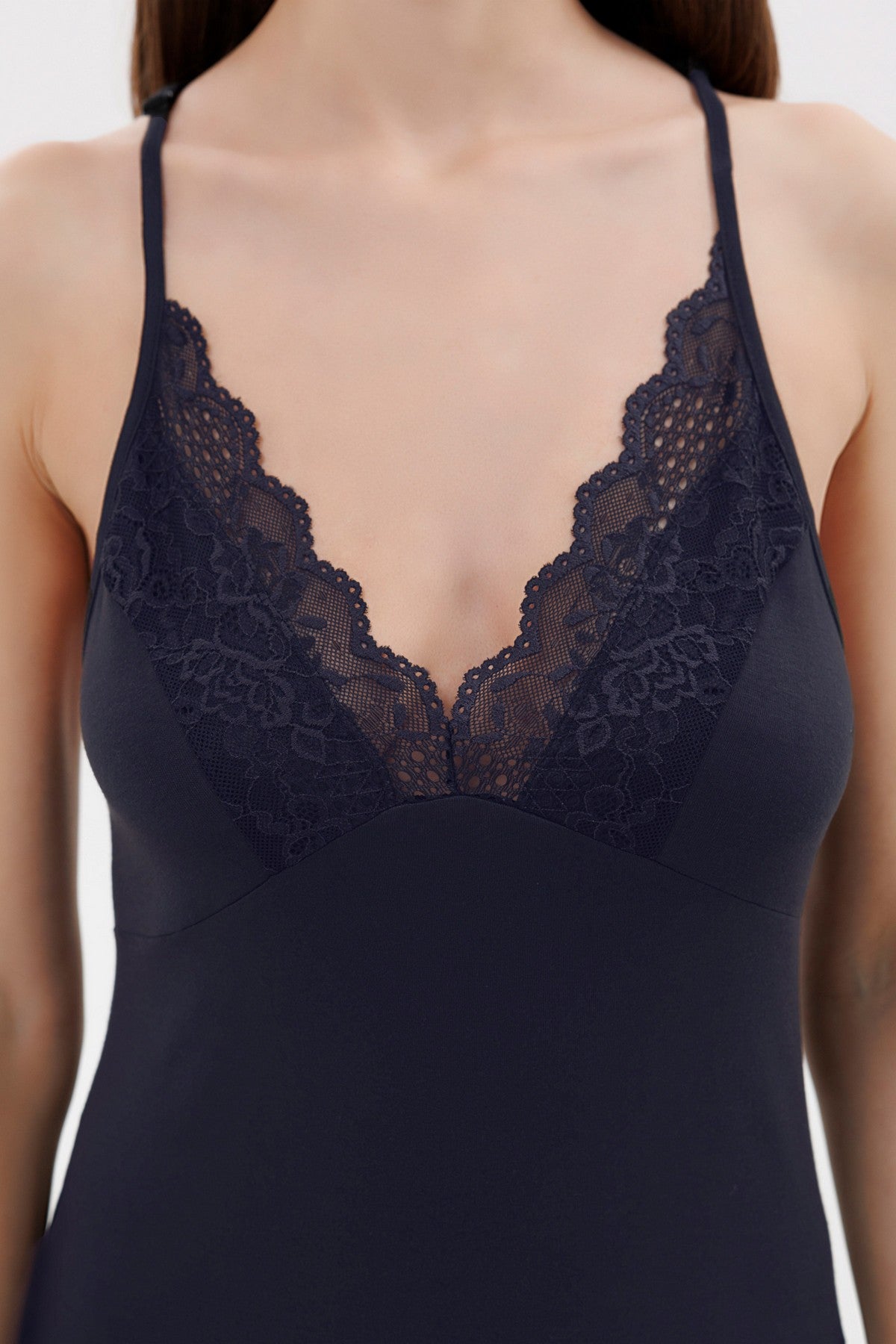 Сорочка с кружевной спинкой 1615/60027