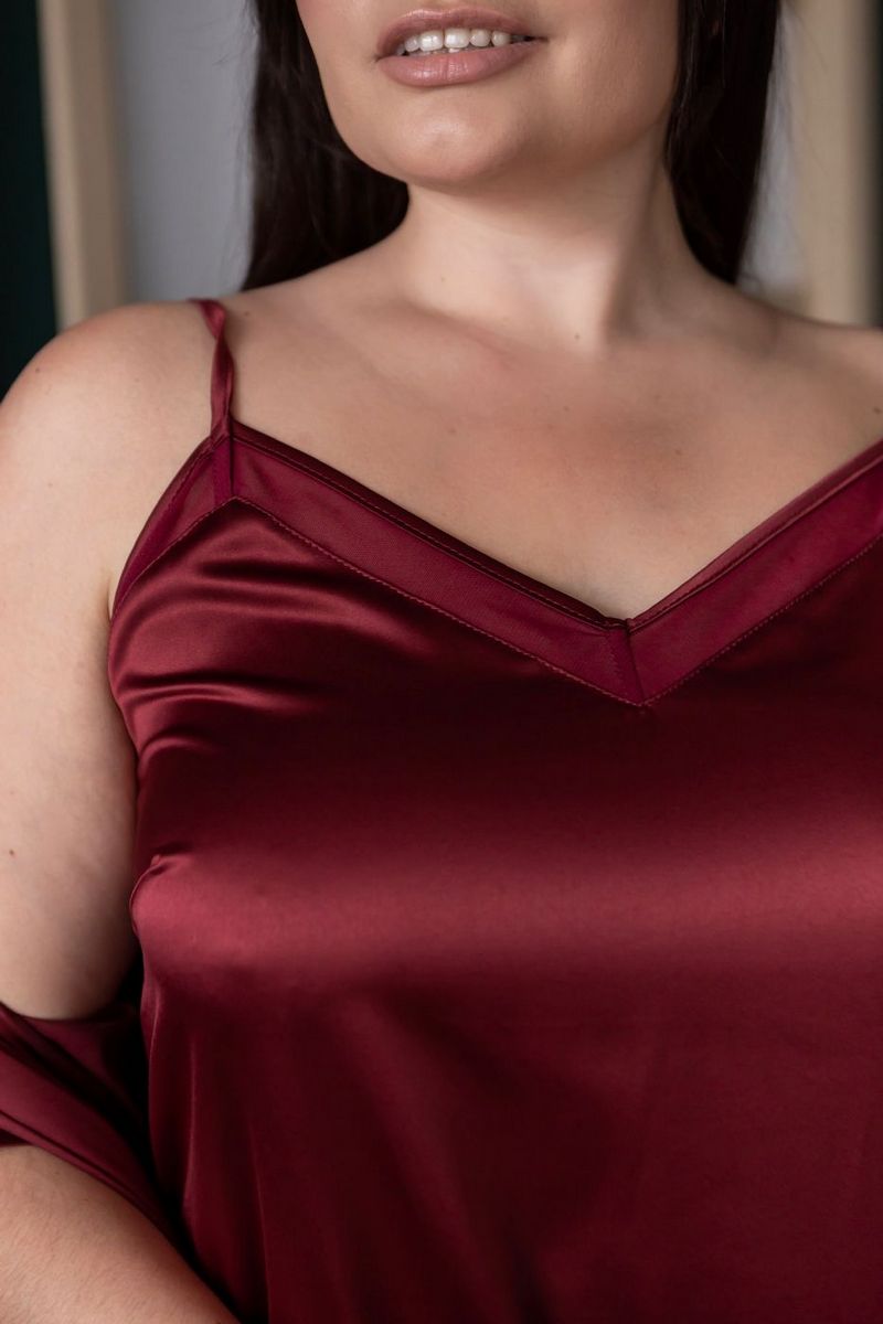 Нічна сорочка Нб1091 bordo