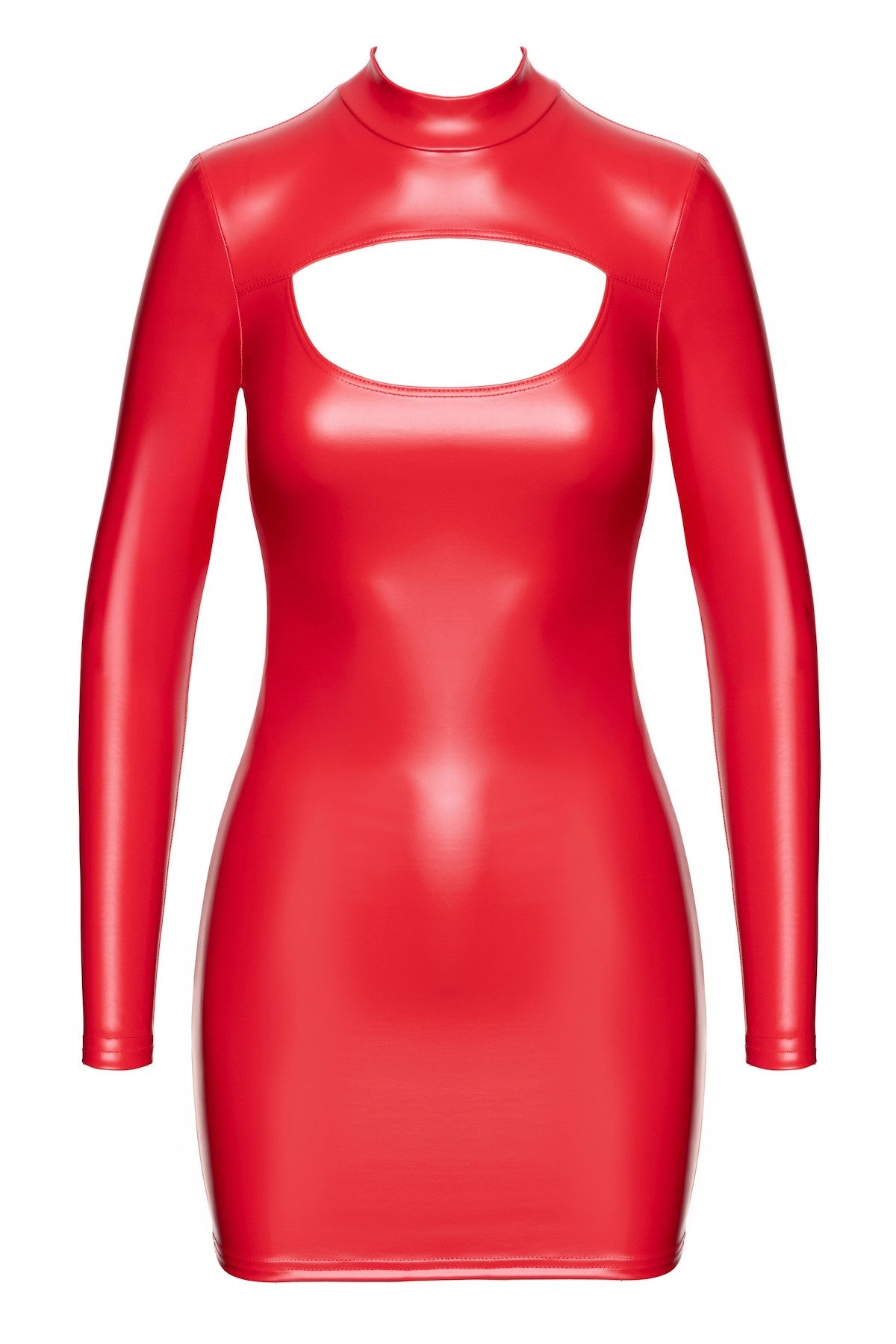Сукня з вирізом F367 Bombshell Bodycon red Noir Handmade