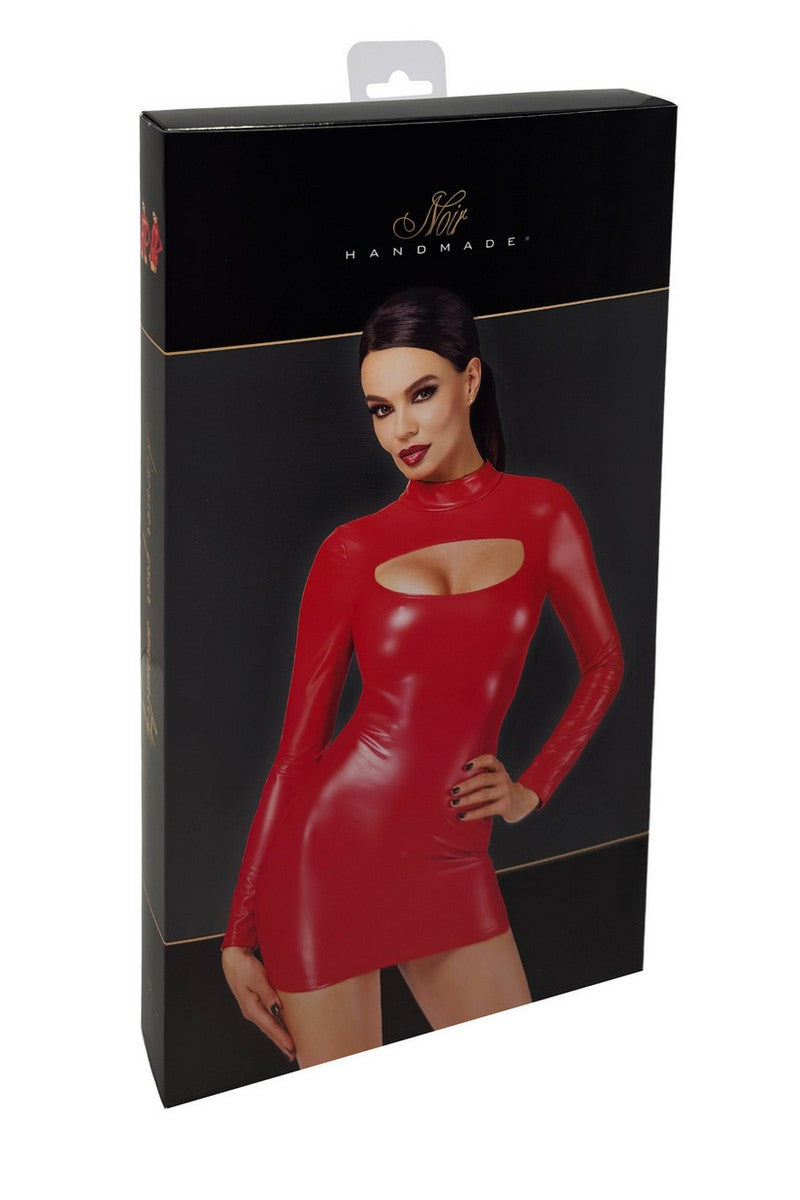 Сукня з вирізом F367 Bombshell Bodycon red Noir Handmade коробка