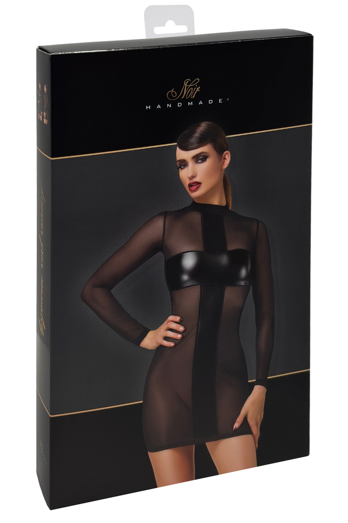 Плаття із мікросітки F369 Crossfire Mesh & Wetlook Noir Handmade