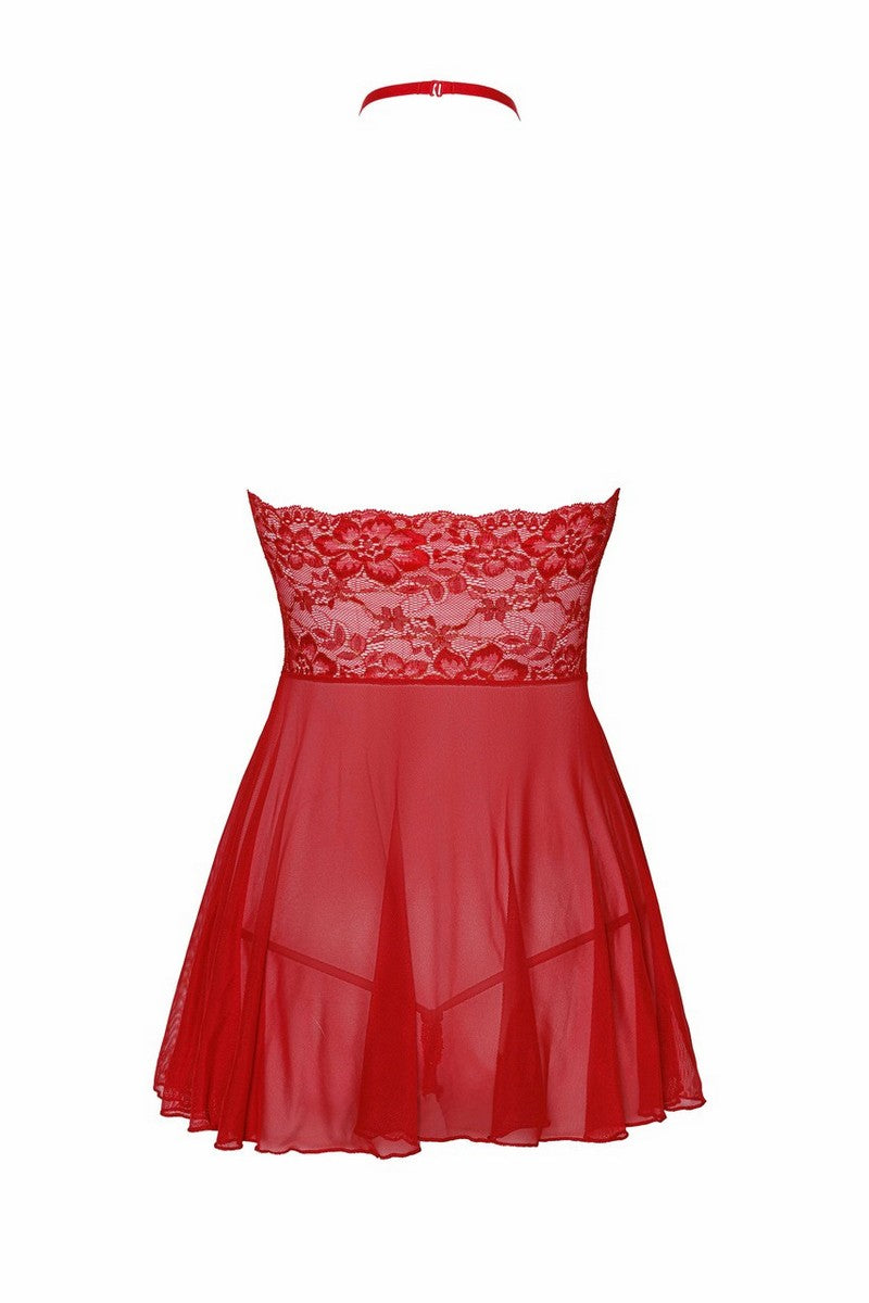 Бебідол із атласною стрічкою Kissable Sexy Kiss red Noir Handmade