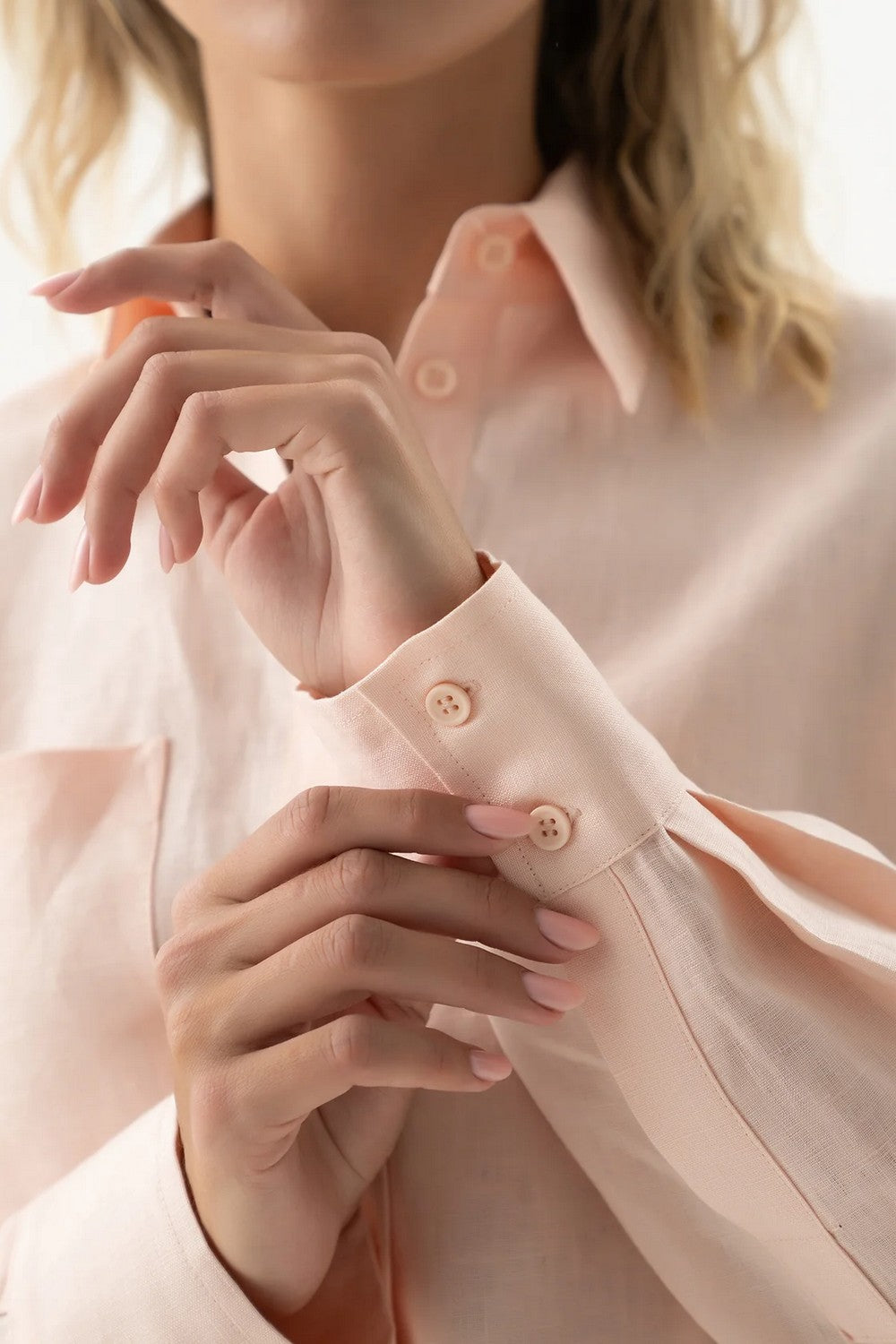 Лляна сорочка 251206-04 Linen Spirit peach powder