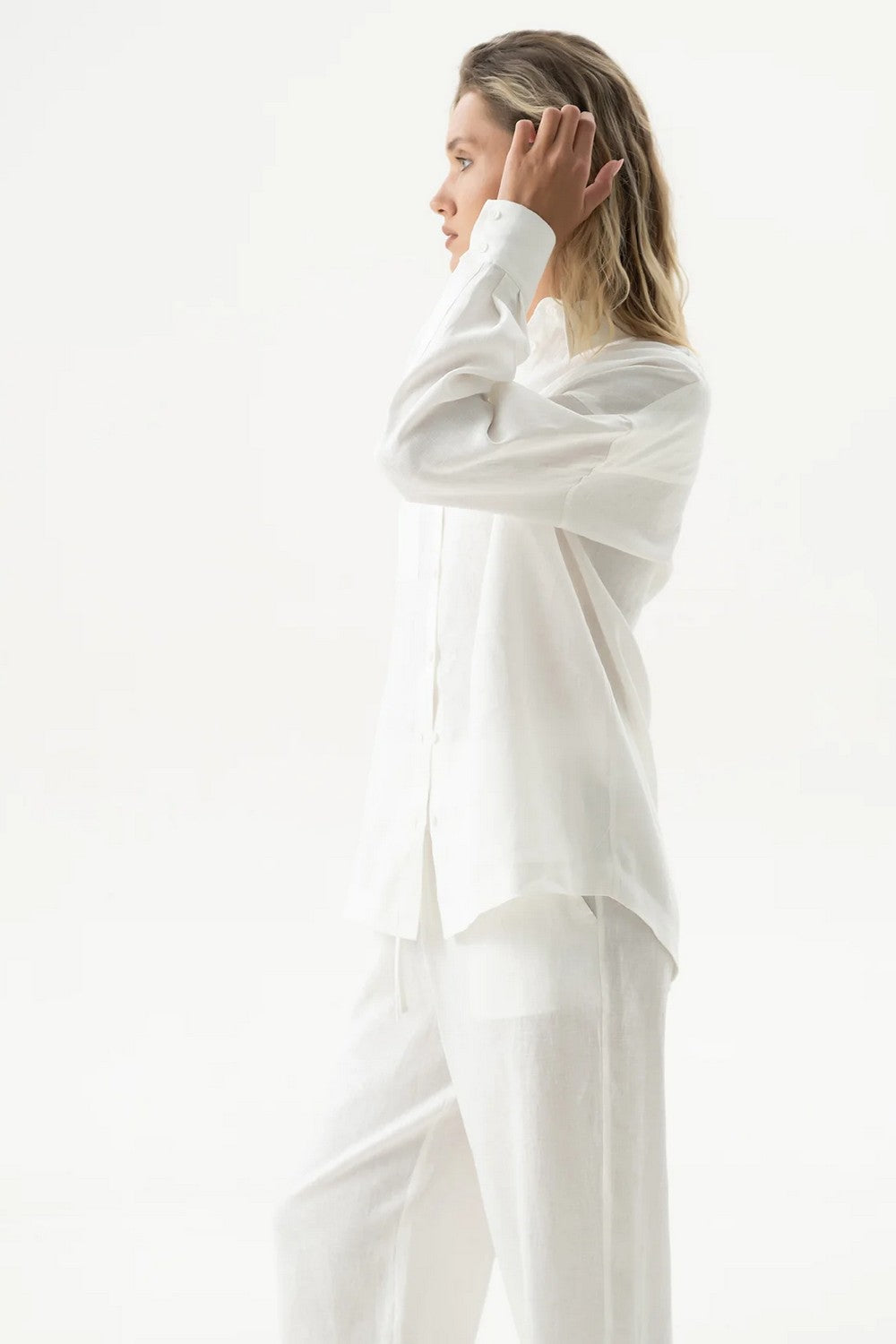 Льняная рубашка 251206-04 Linen Spirit white