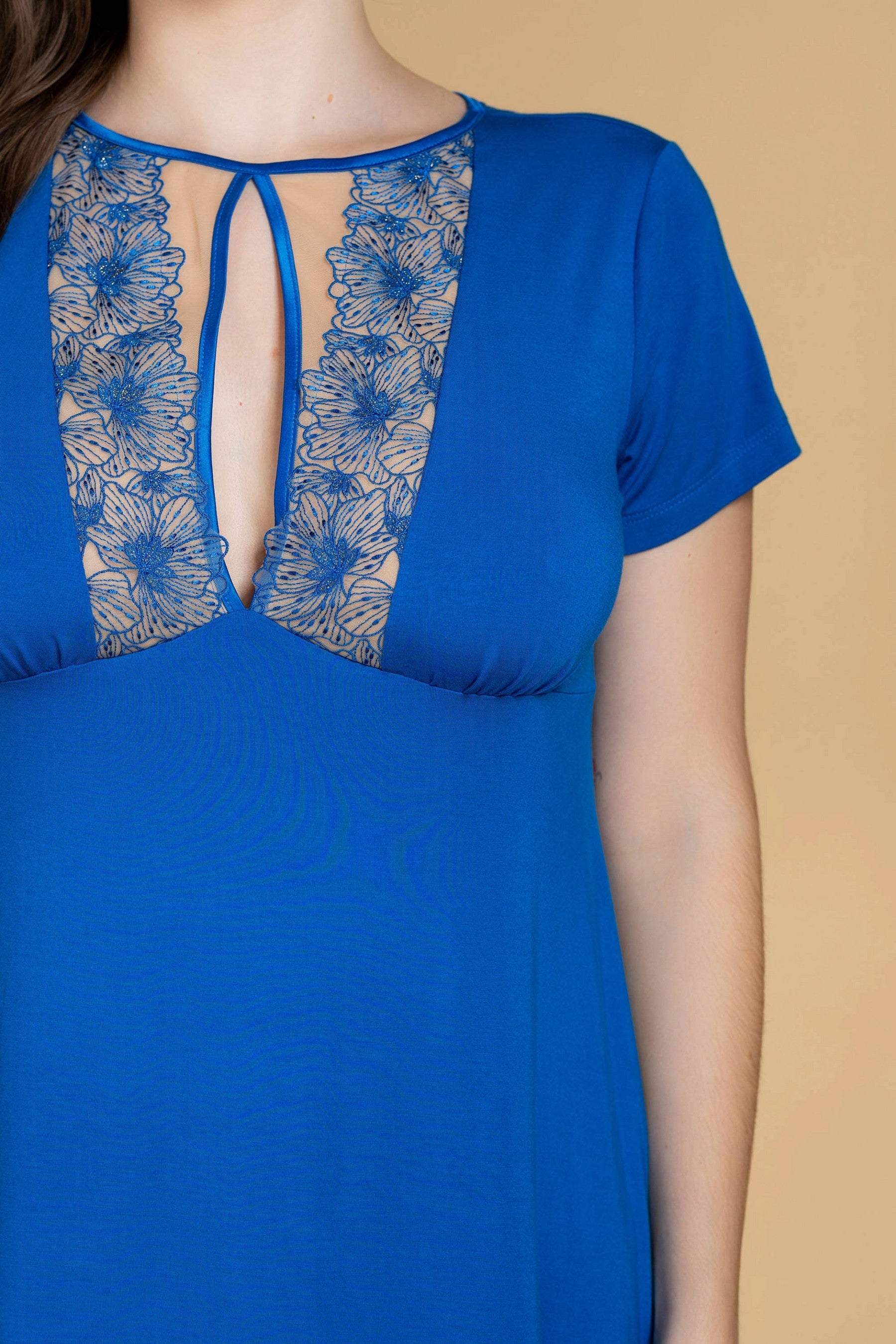 Ночная сорочка из модала 811-6066 blue