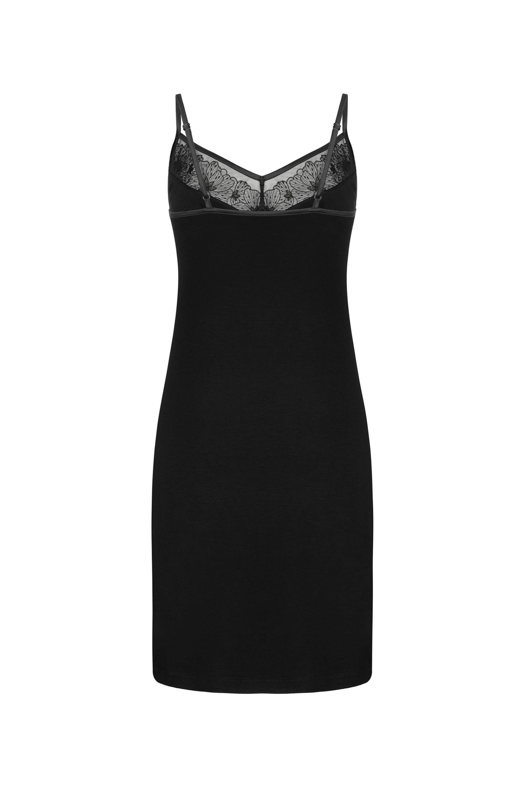 Ночная сорочка с вышивкой 811-6068 black