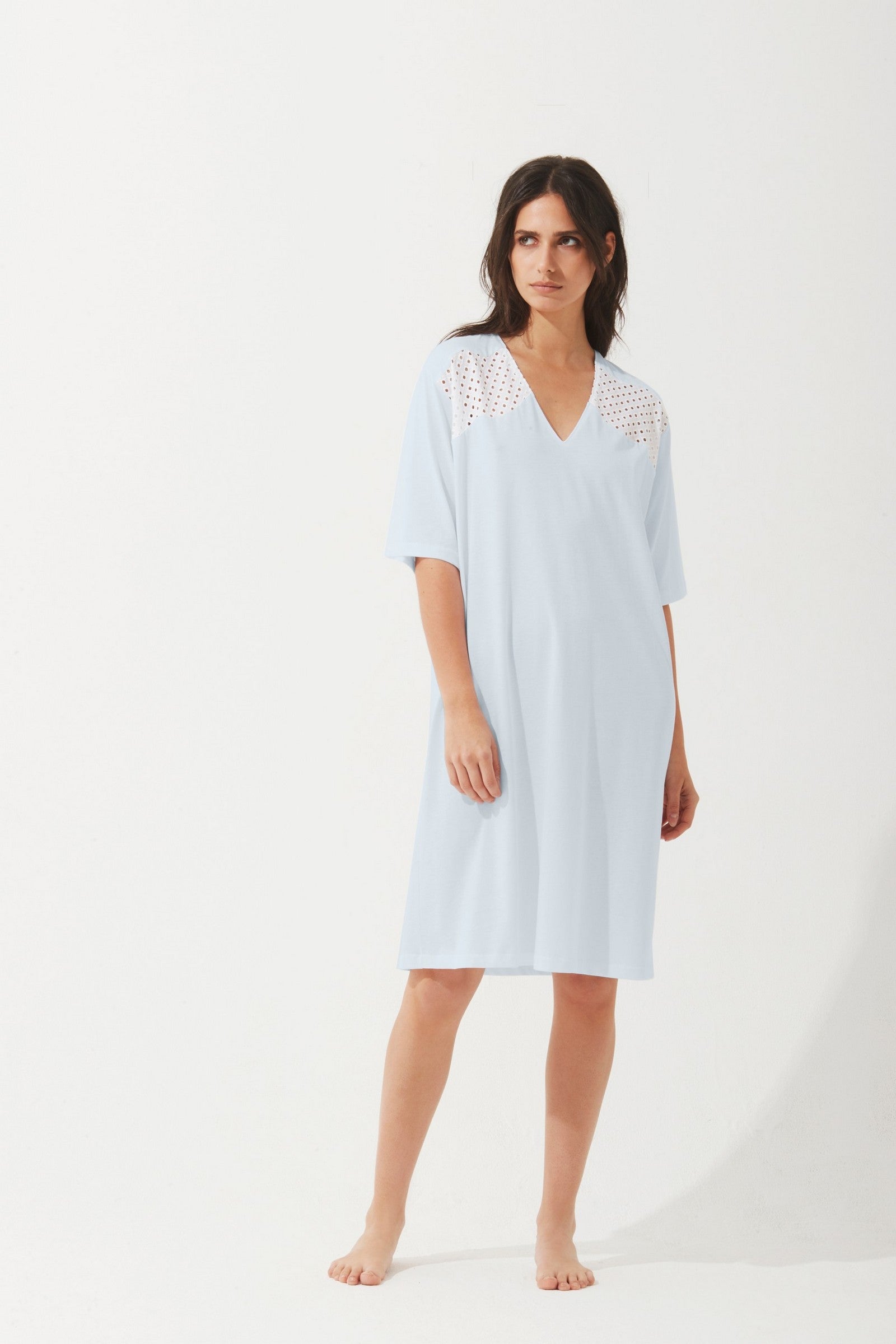 Хлопковая сорочка Ailani Air Waves blue