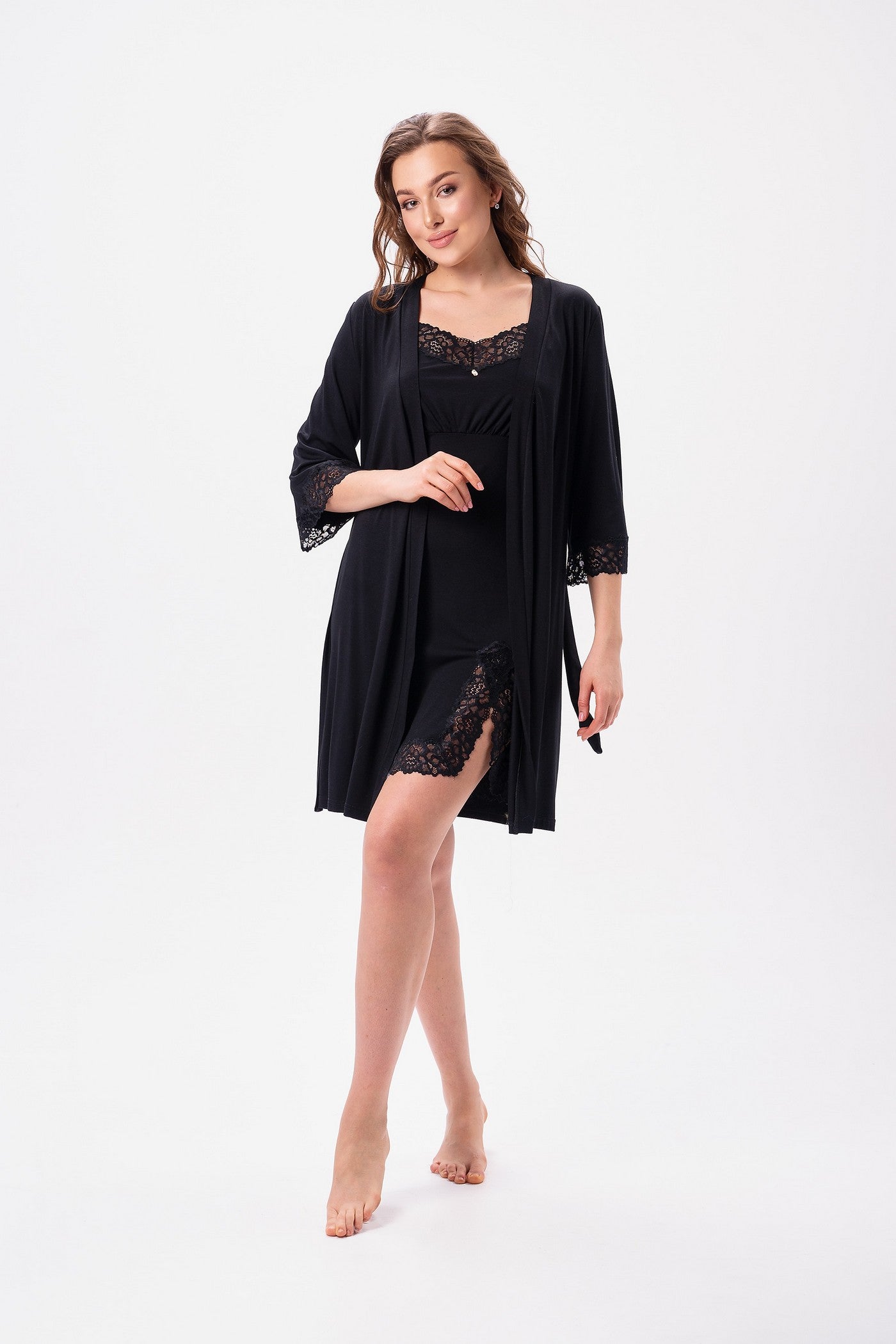 Сорочка из вискозы 2621 black