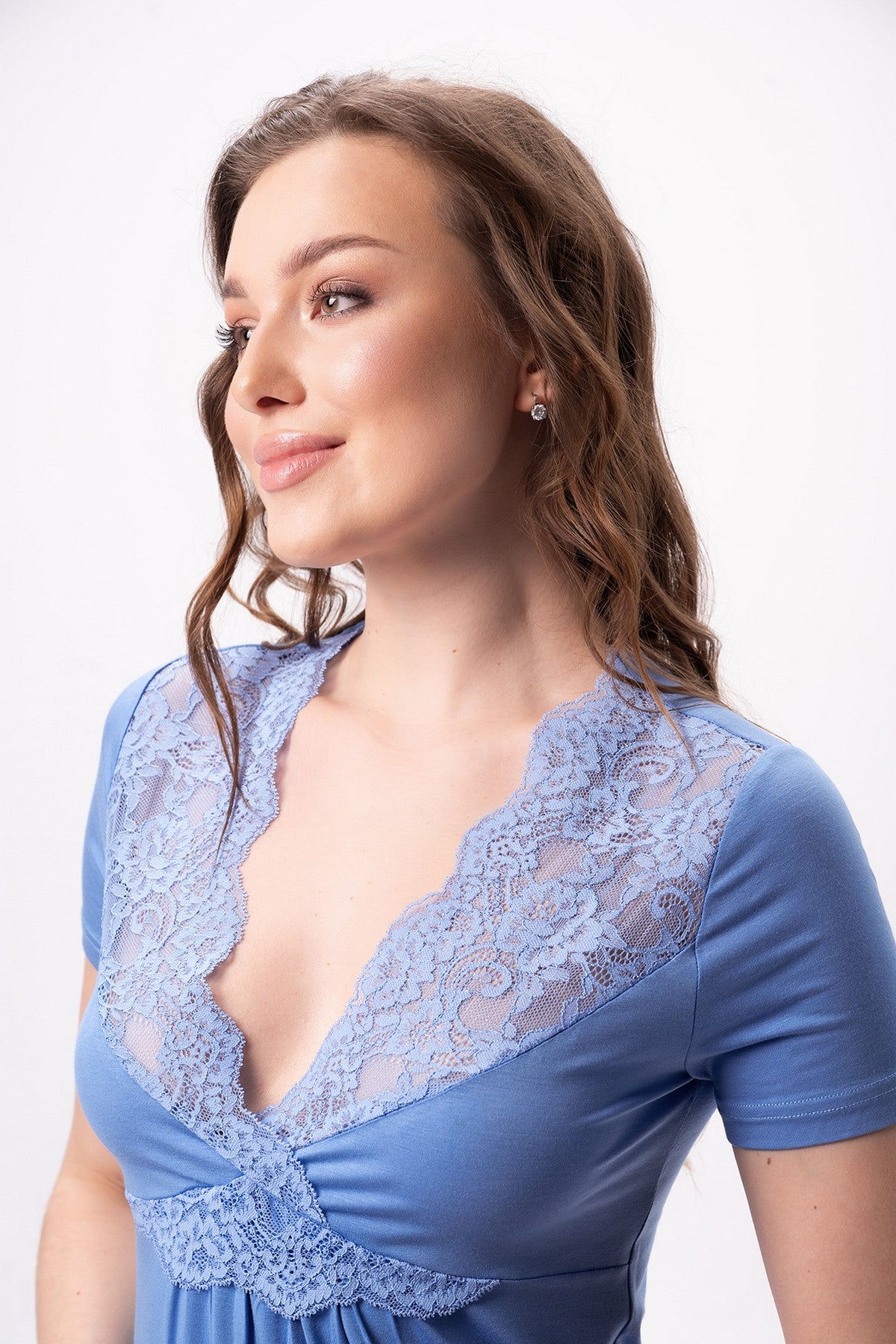 Сорочка из вискозы 2625 blue