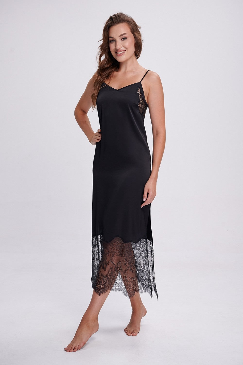 Удлиненная сорочка 2702 black