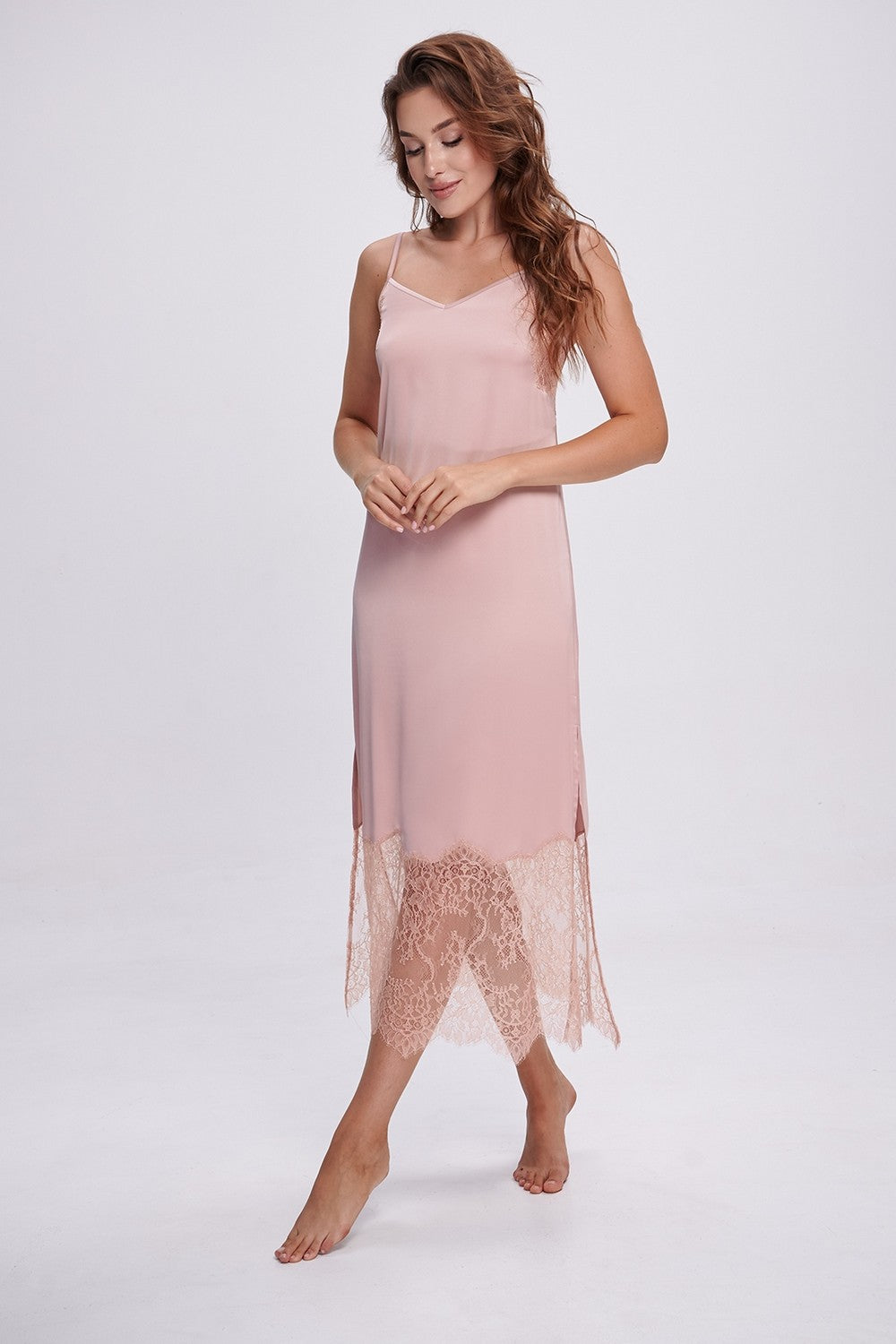 Удлиненная сорочка 2702 powder