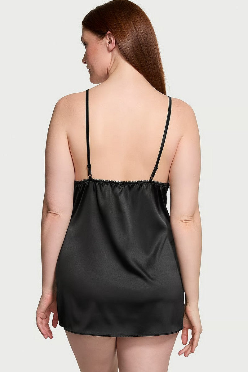 Атласная сорочка 282780369 black