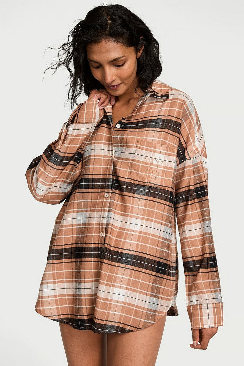 Домашняя рубашка 856781948 brown