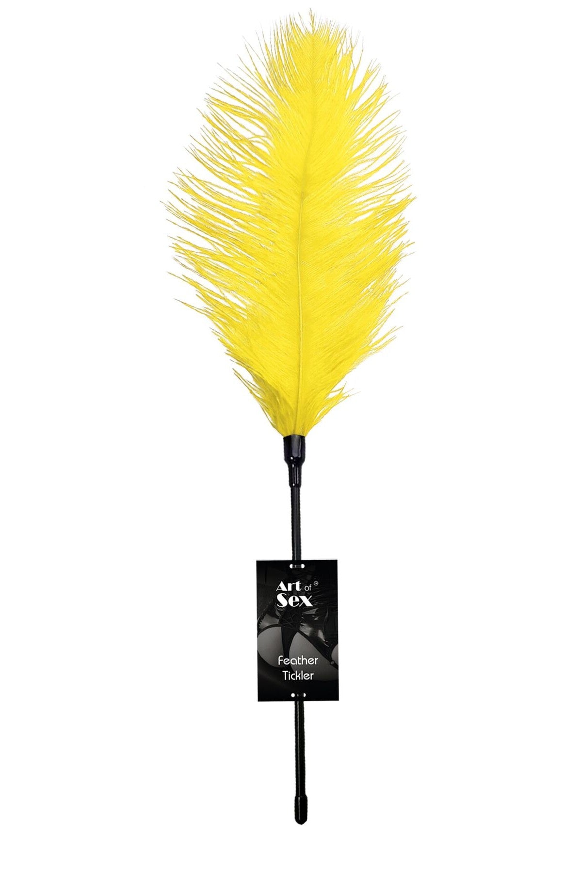 Стек с пером Feather Tickler yellow