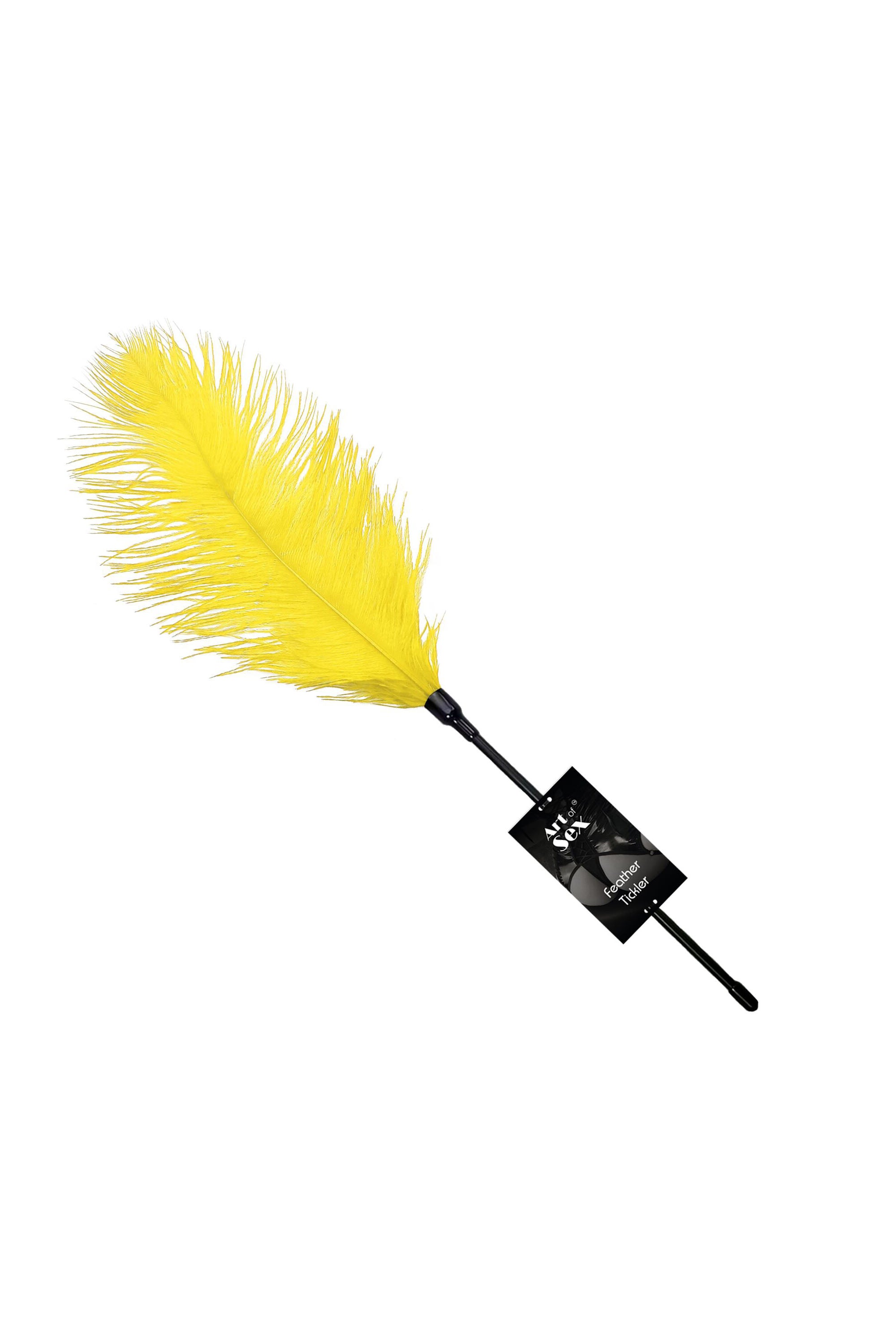 Стек с пером Feather Tickler yellow