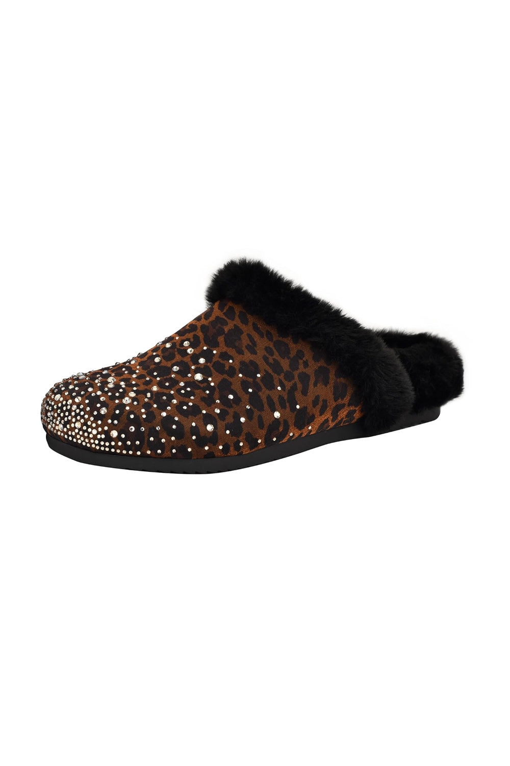 Домашні капці зі стразами 146535208 leopard Guess