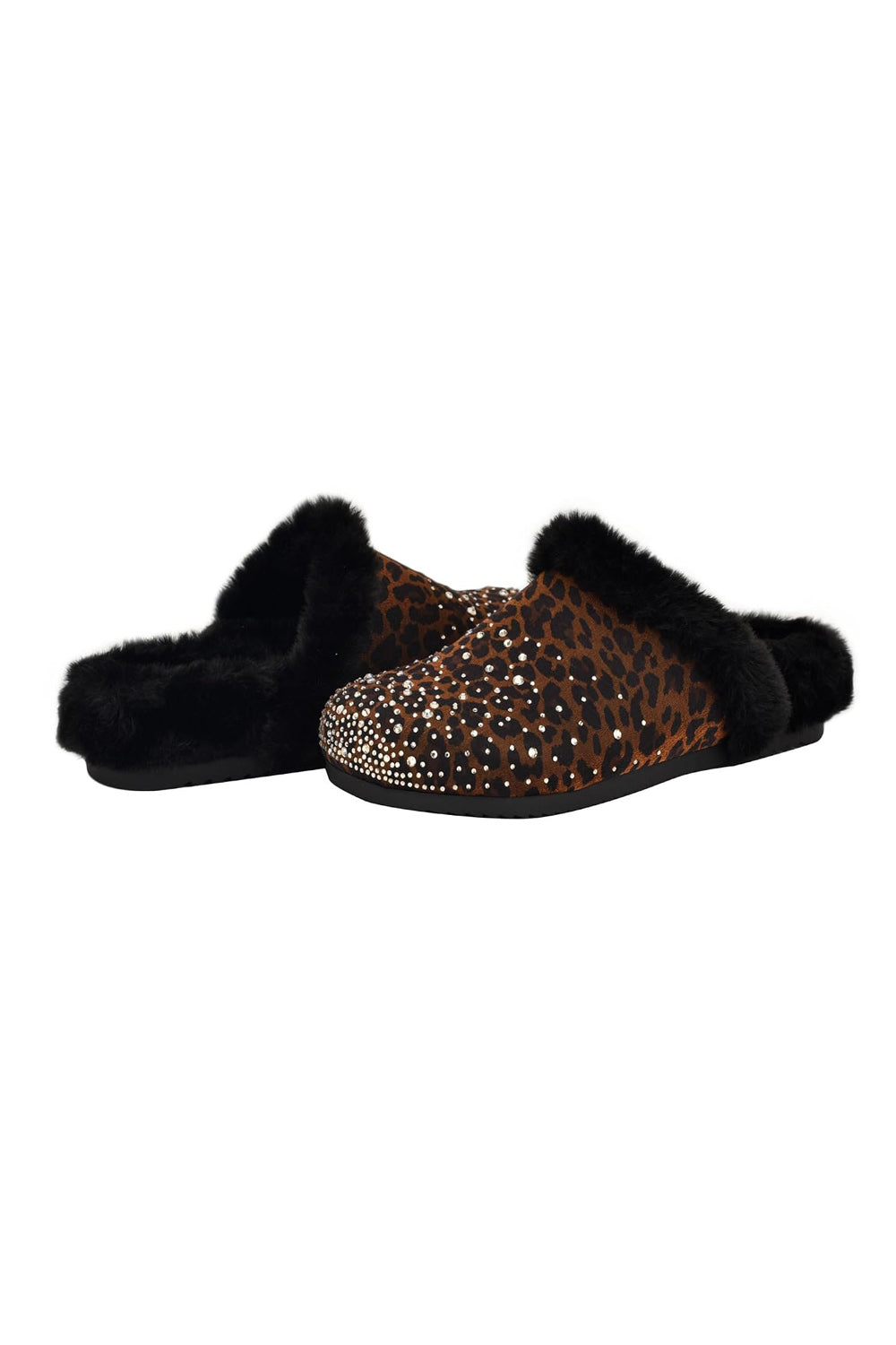 Домашні капці зі стразами 146535208 leopard Guess