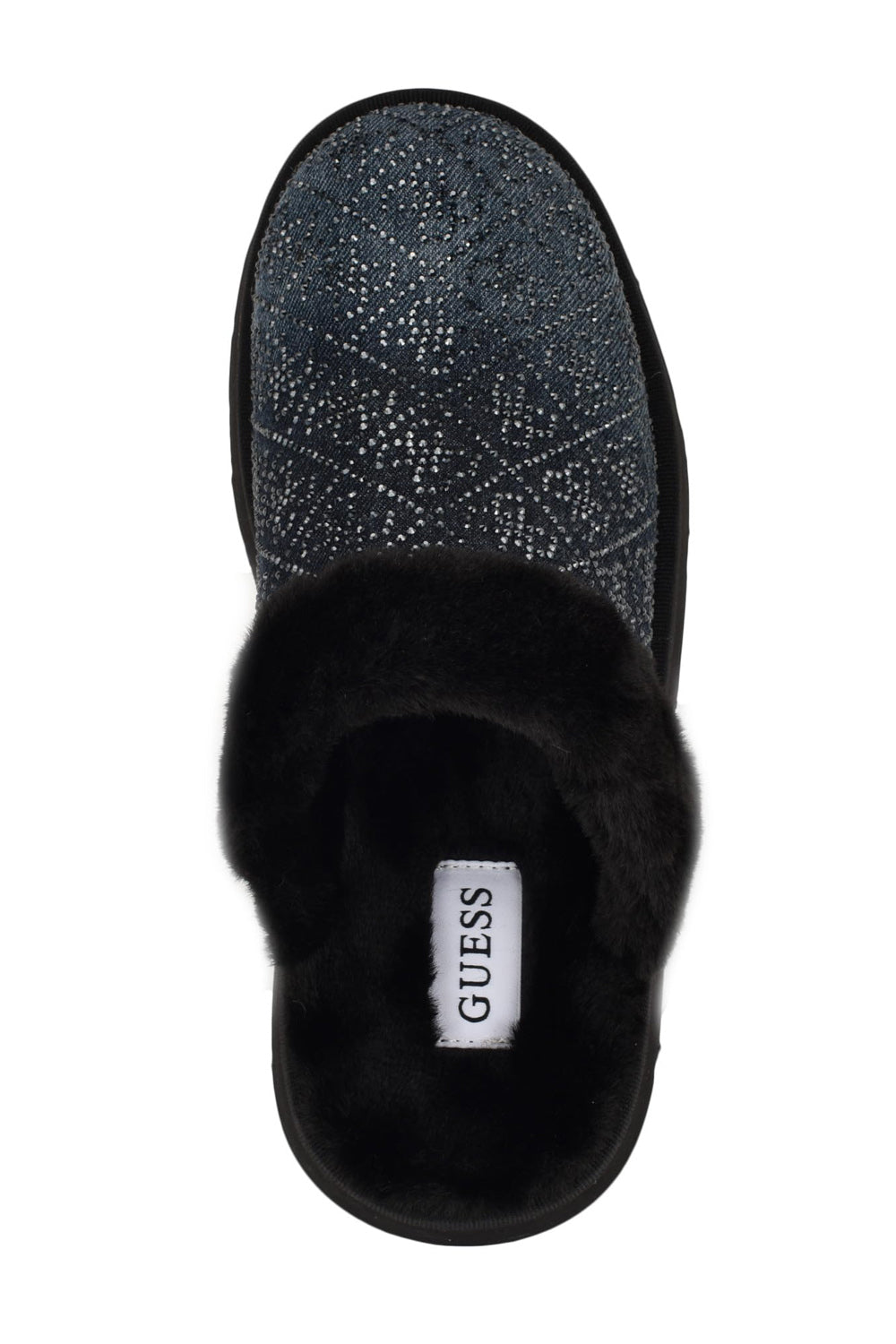 Тапочки зі стразами 998066082 black