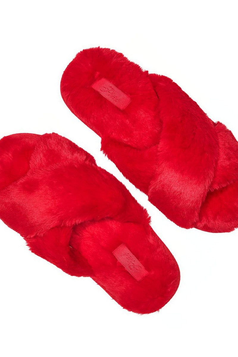 Капці з екохутра 227593927 red