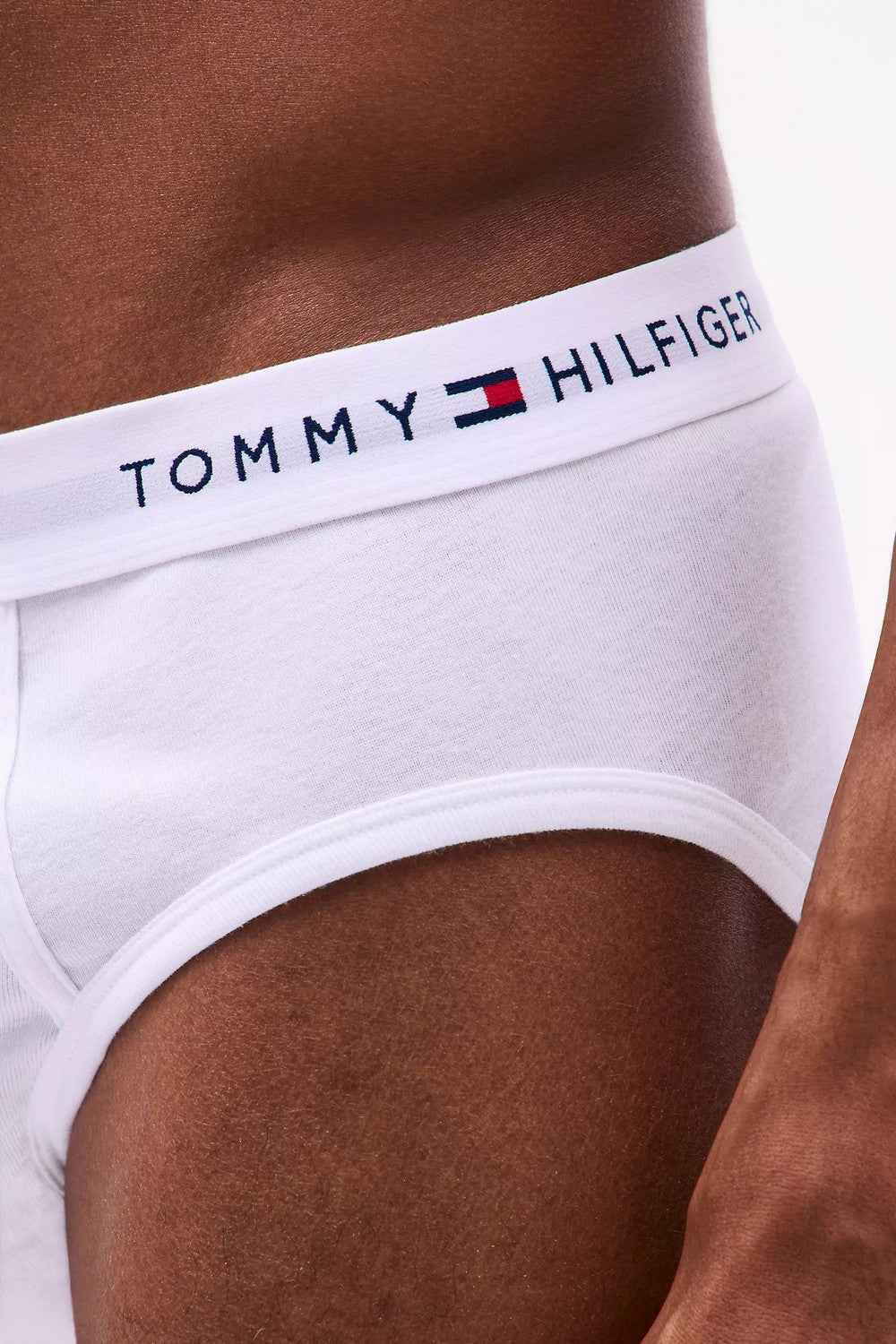 Чоловічі труси сліп 4894578 (4 шт.) white Tommy Hilfiger деталь