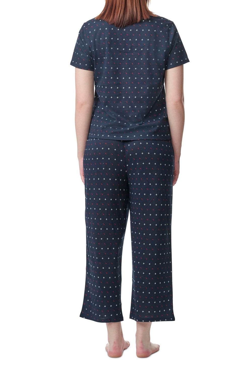 Хлопковая пижама с принтом 888184249 blue