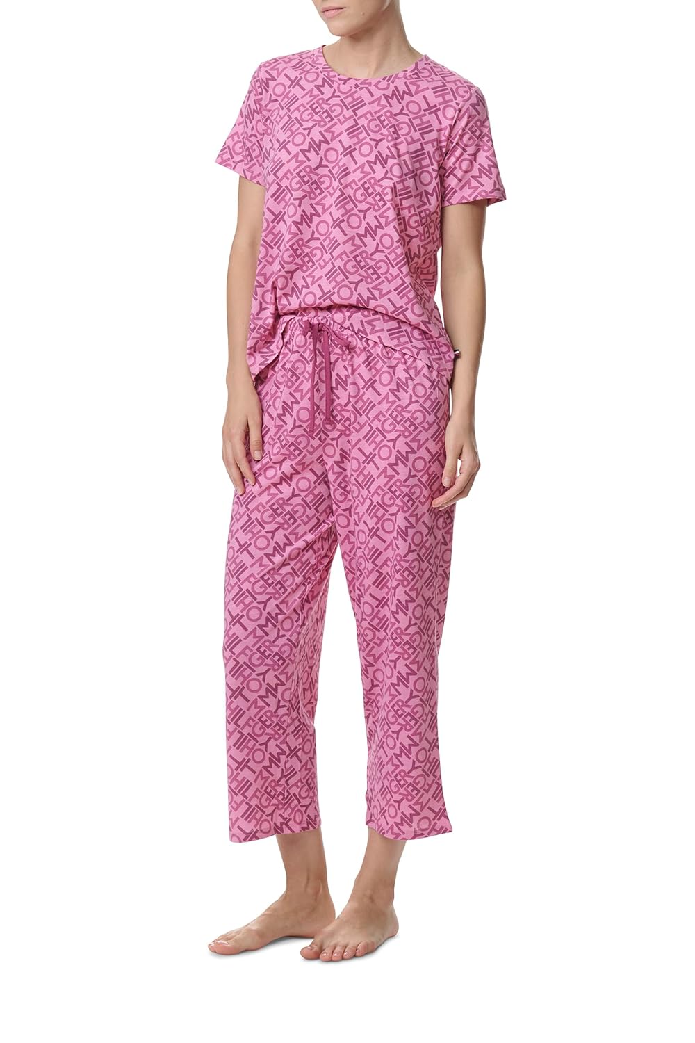Бавовняна піжама з логотипом 993332619 rose