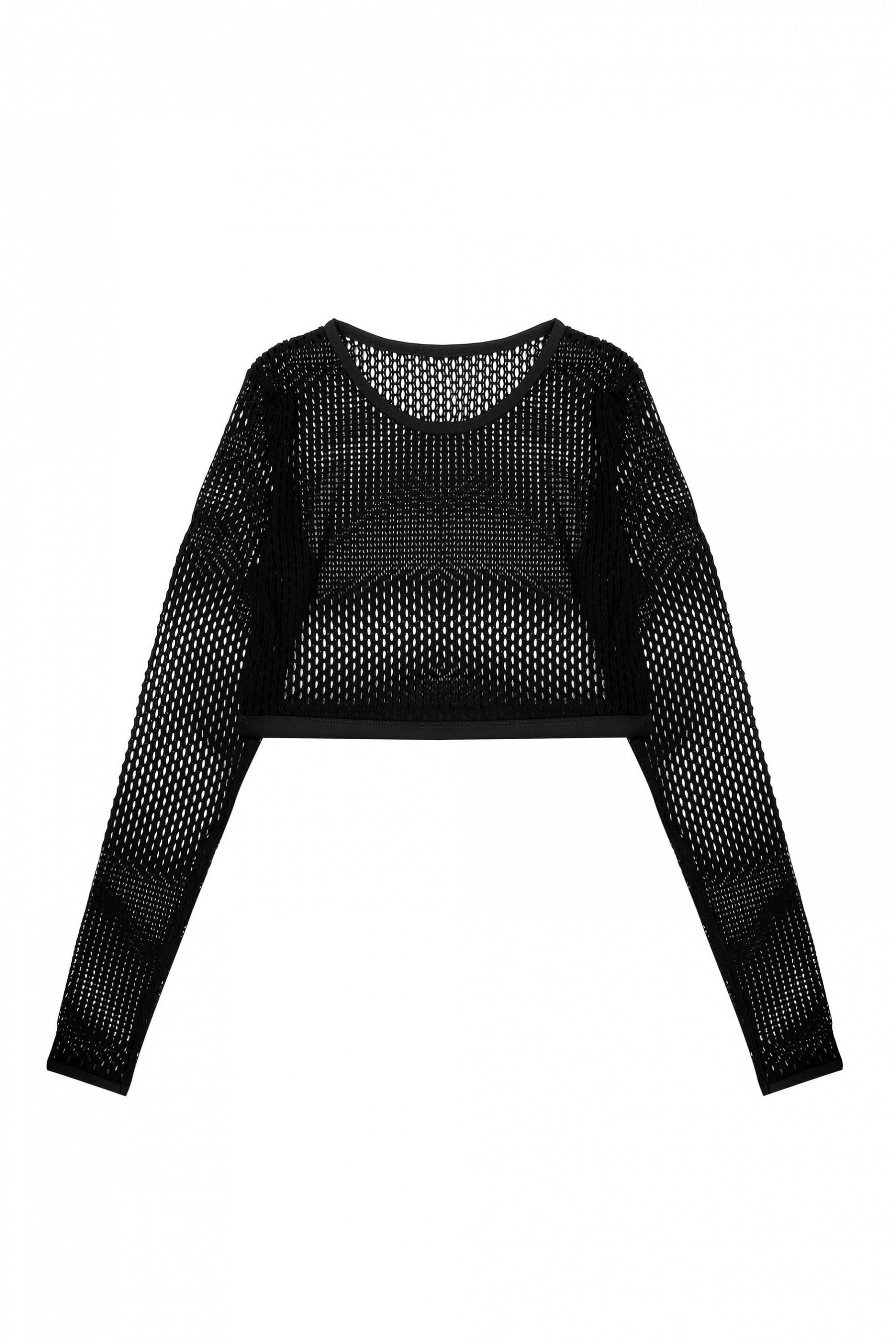 Пляжный укороченный топ 913-662 01 black